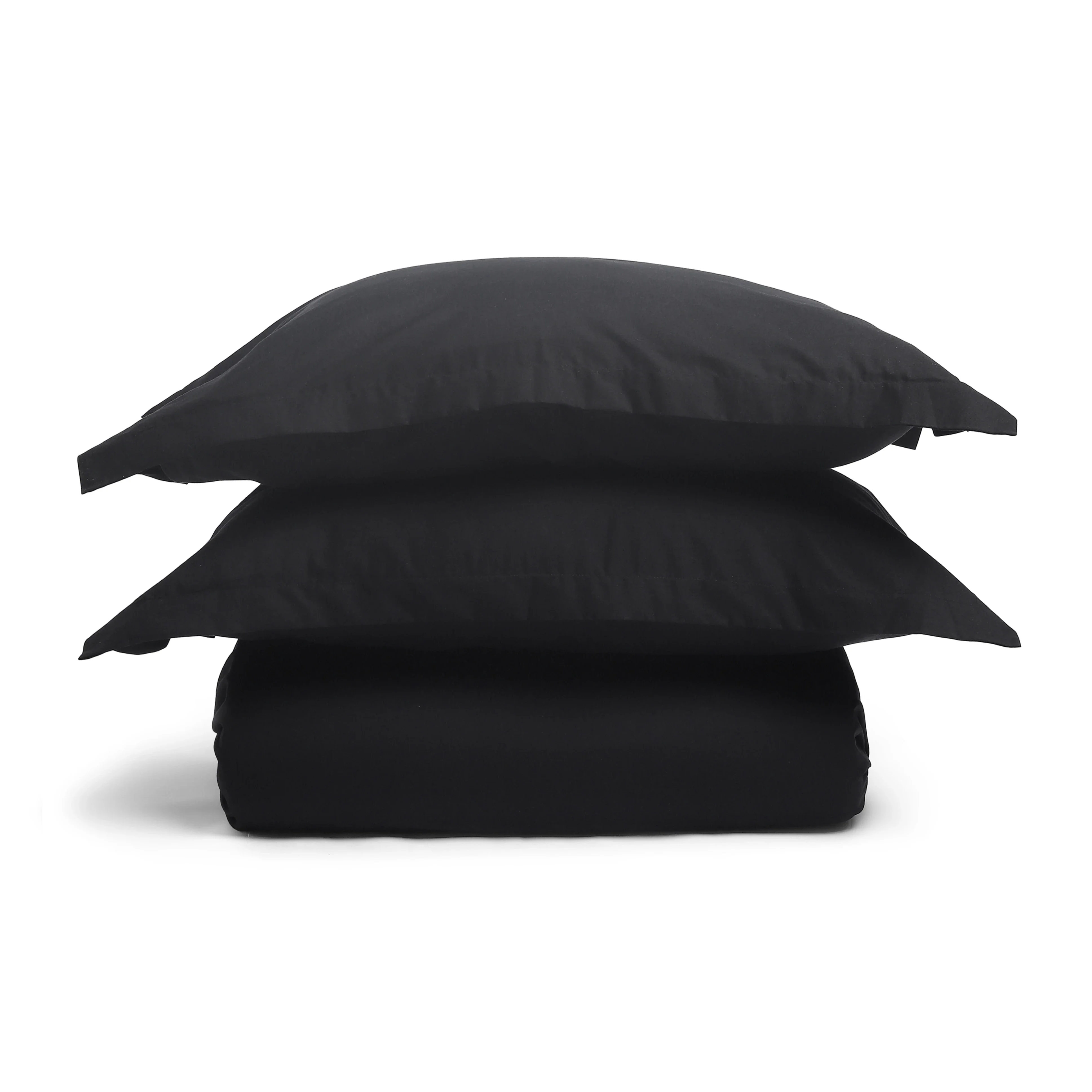 Paleto | Everyday Hues Solid Dyed Cotton Fitted Sheet Set-Black - Image 12
