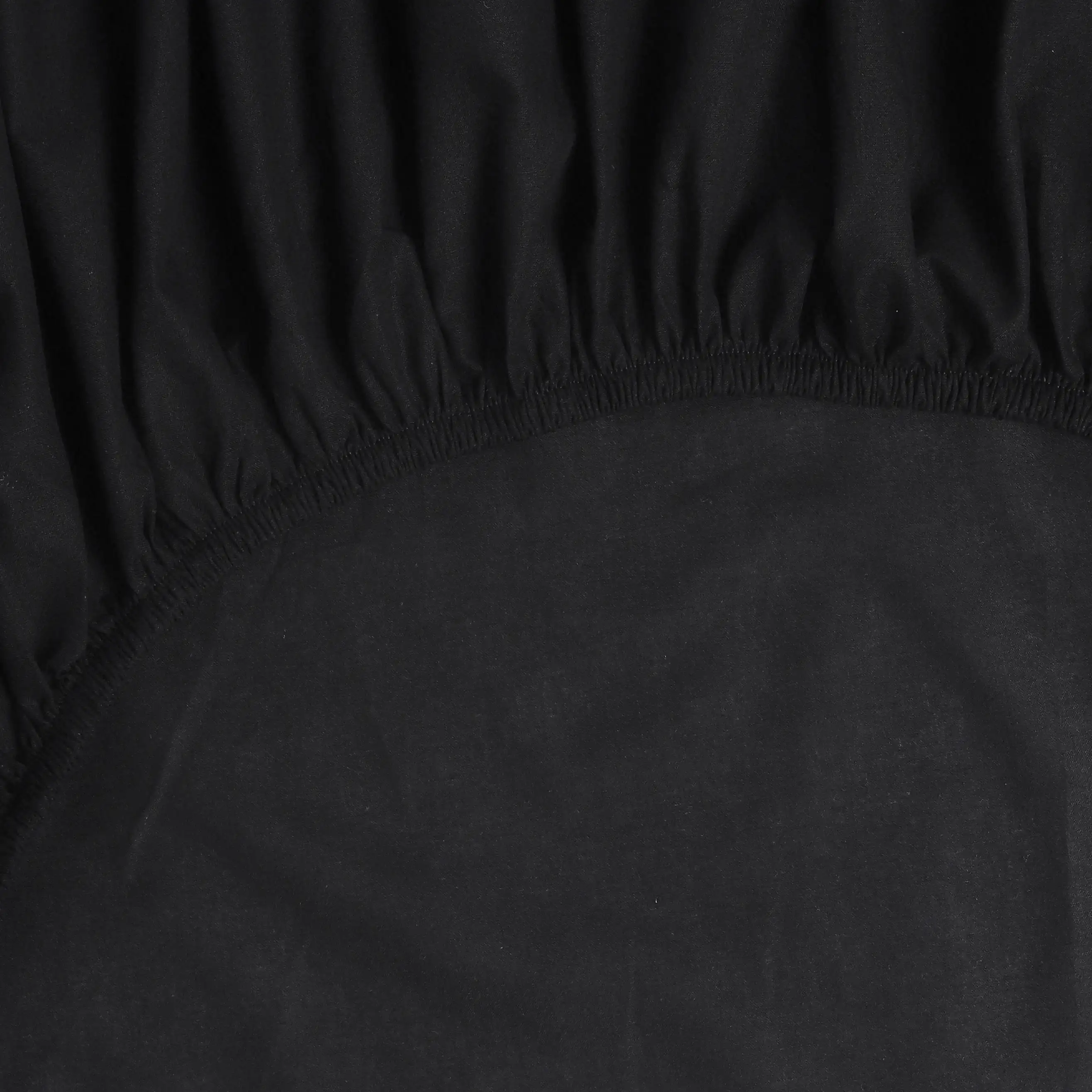 Paleto | Everyday Hues Solid Dyed Cotton Fitted Sheet Set-Black - Image 7
