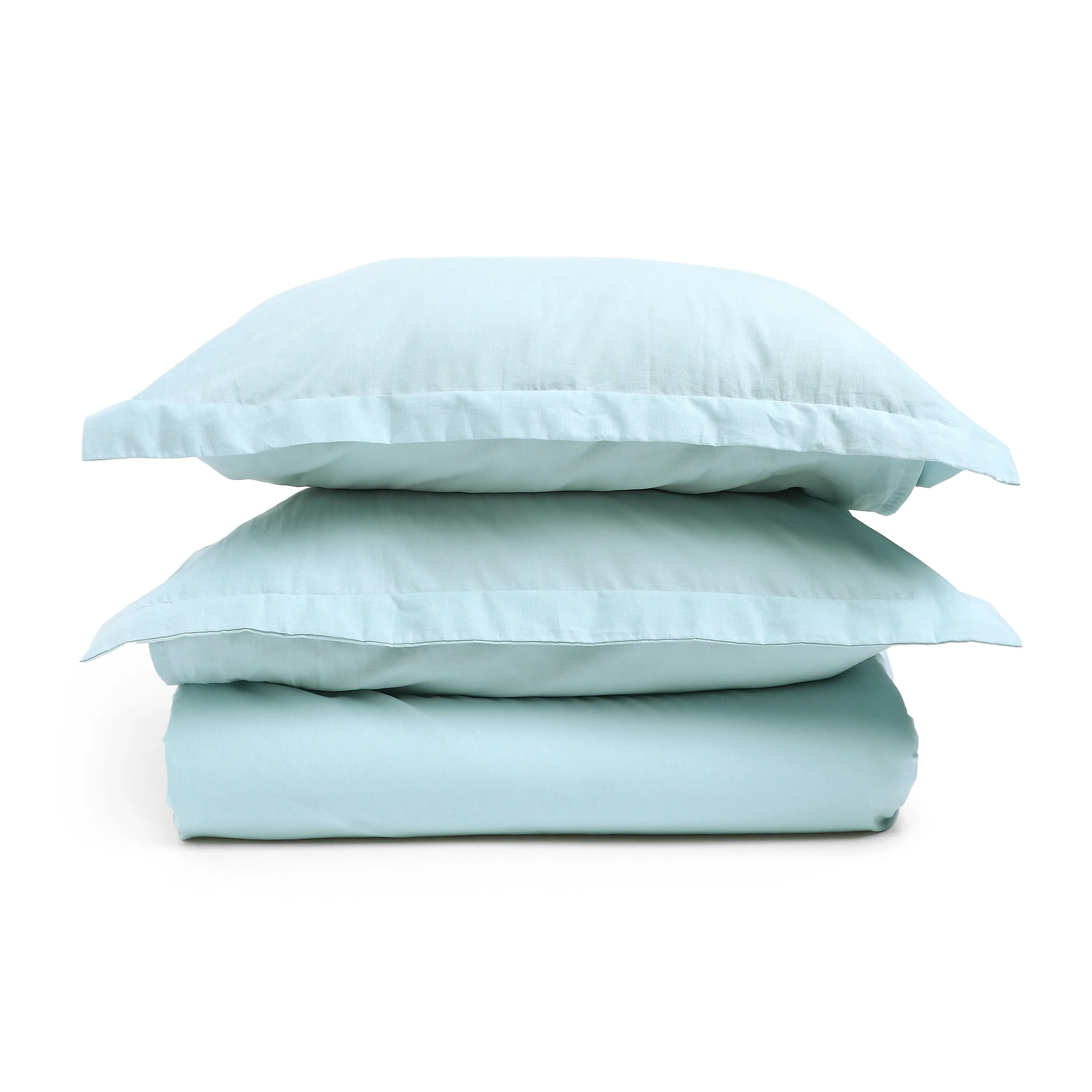 Paleto | Everyday Hues Solid Dyed Cotton Fitted Sheet Set-Blue Sky - Image 5