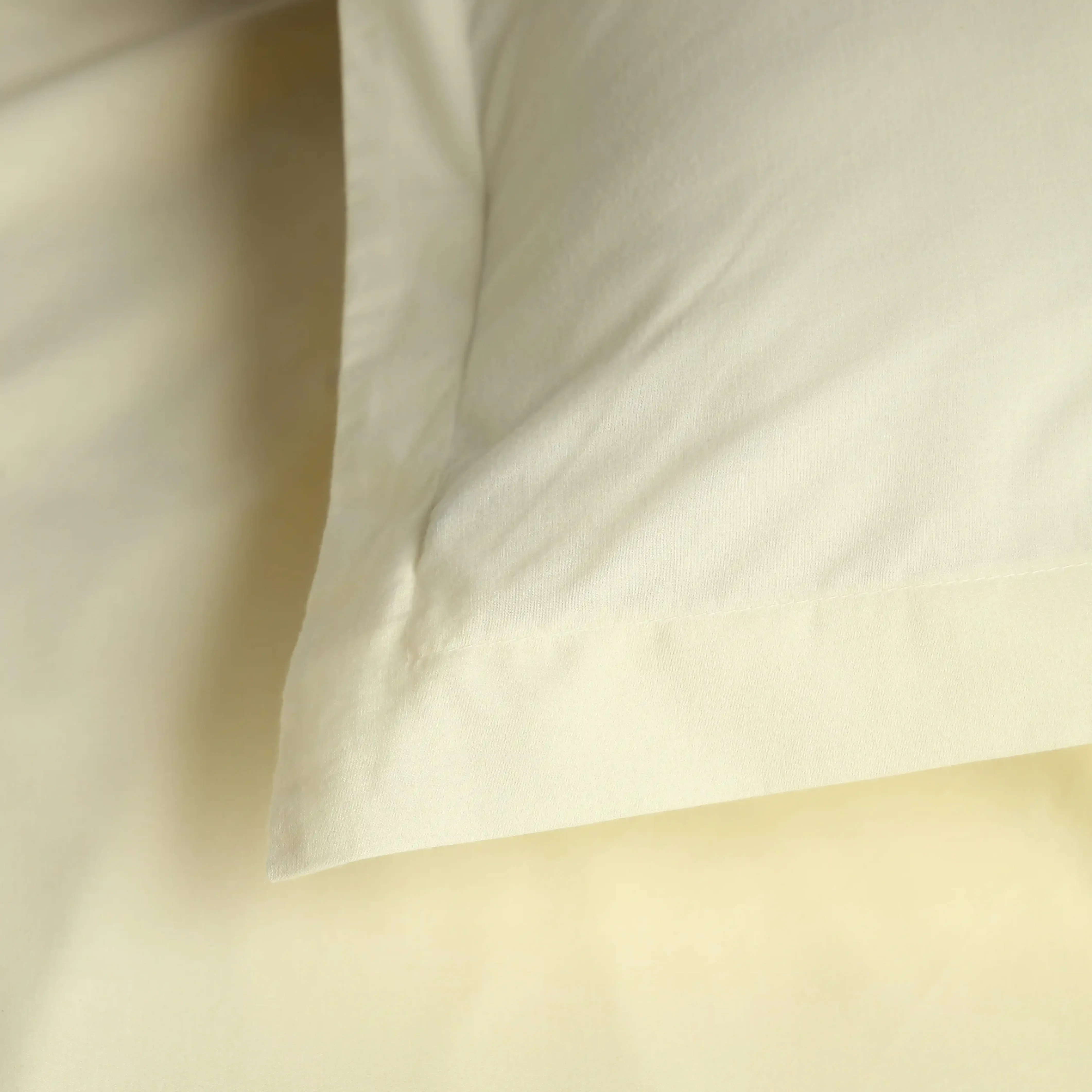 Paleto | Everyday Hues Solid Dyed Cotton Fitted Sheet Set-Ivory - Image 13