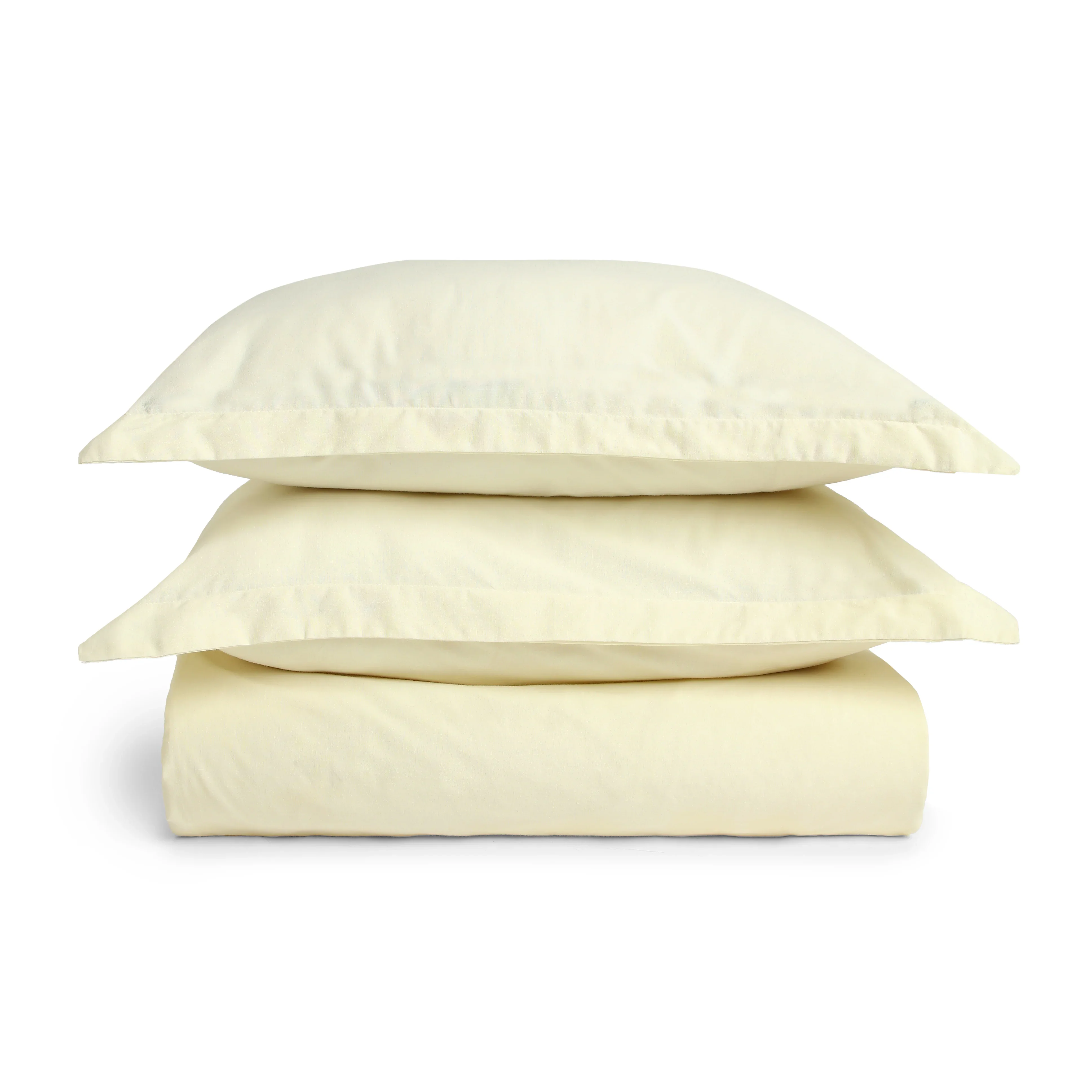Paleto | Everyday Hues Solid Dyed Cotton Fitted Sheet Set-Ivory - Image 5