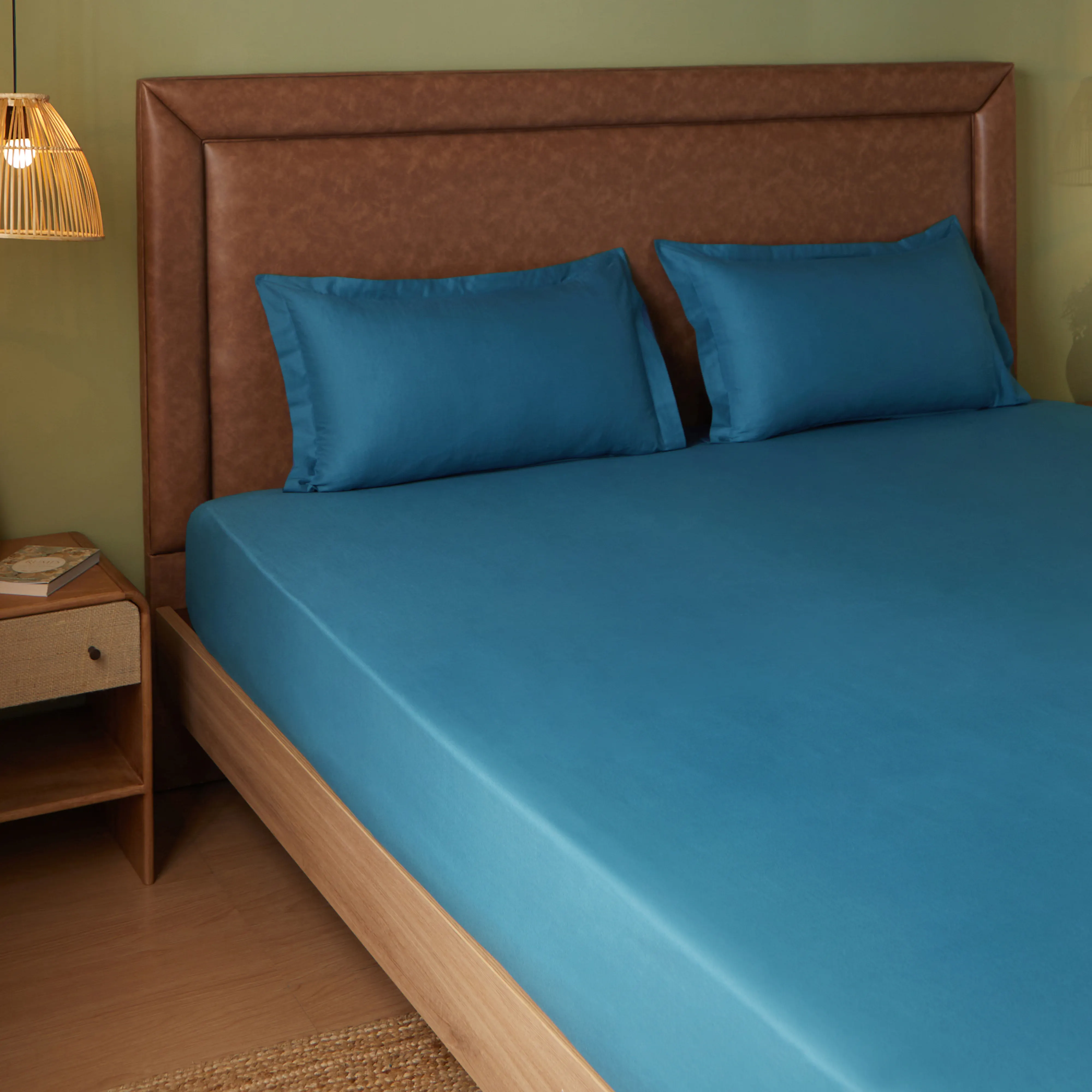 Paleto | Everyday Hues Solid Dyed Cotton Fitted Sheet Set-Mineral - Image 8