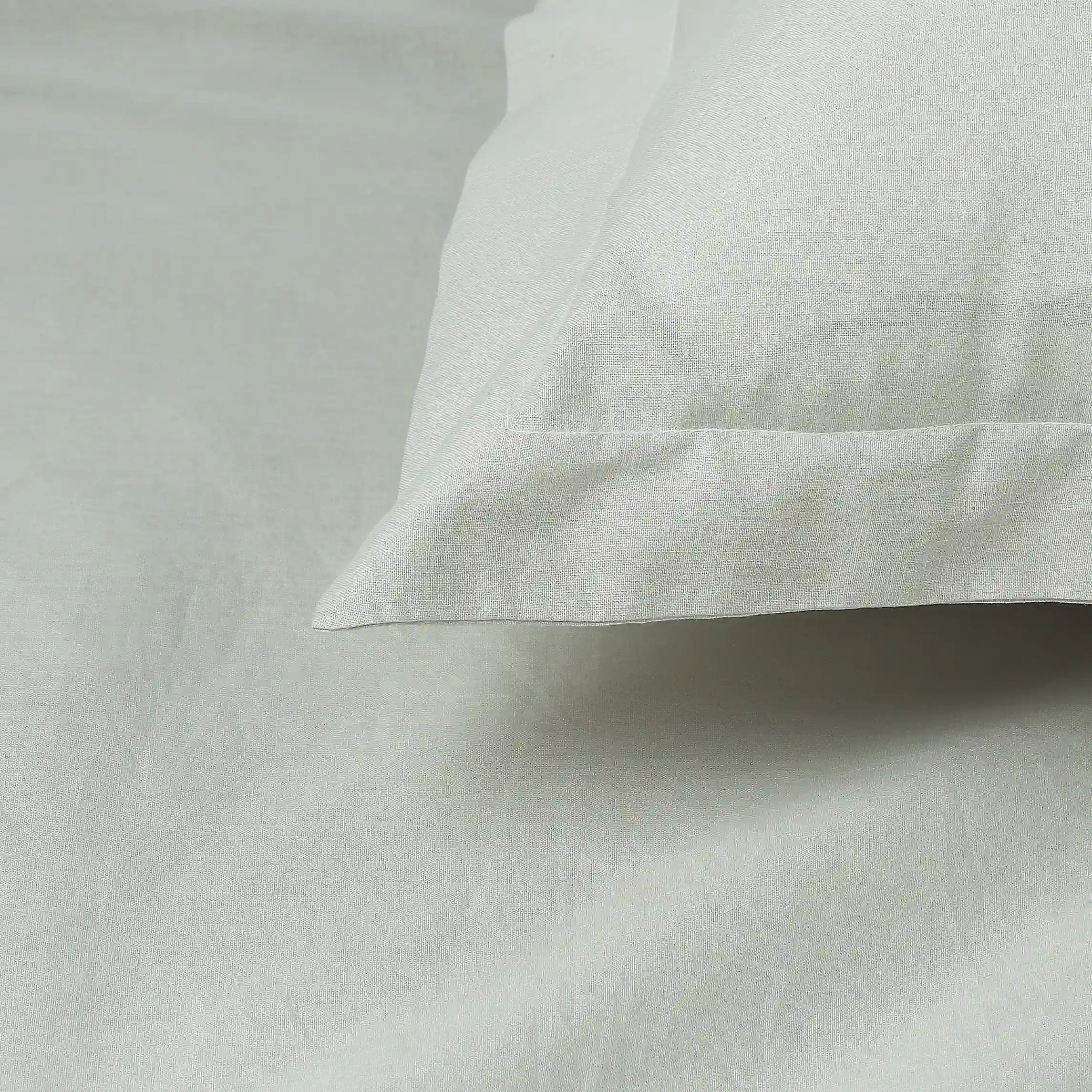 Paleto | Everyday Hues Solid Dyed Cotton Fitted Sheet Set-Silver - Image 6