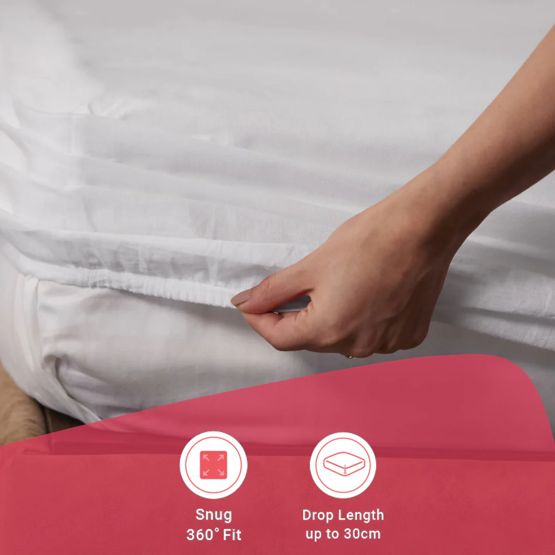 Paleto | Everyday Hues Solid Dyed Cotton Fitted Sheet Set-White - Image 16