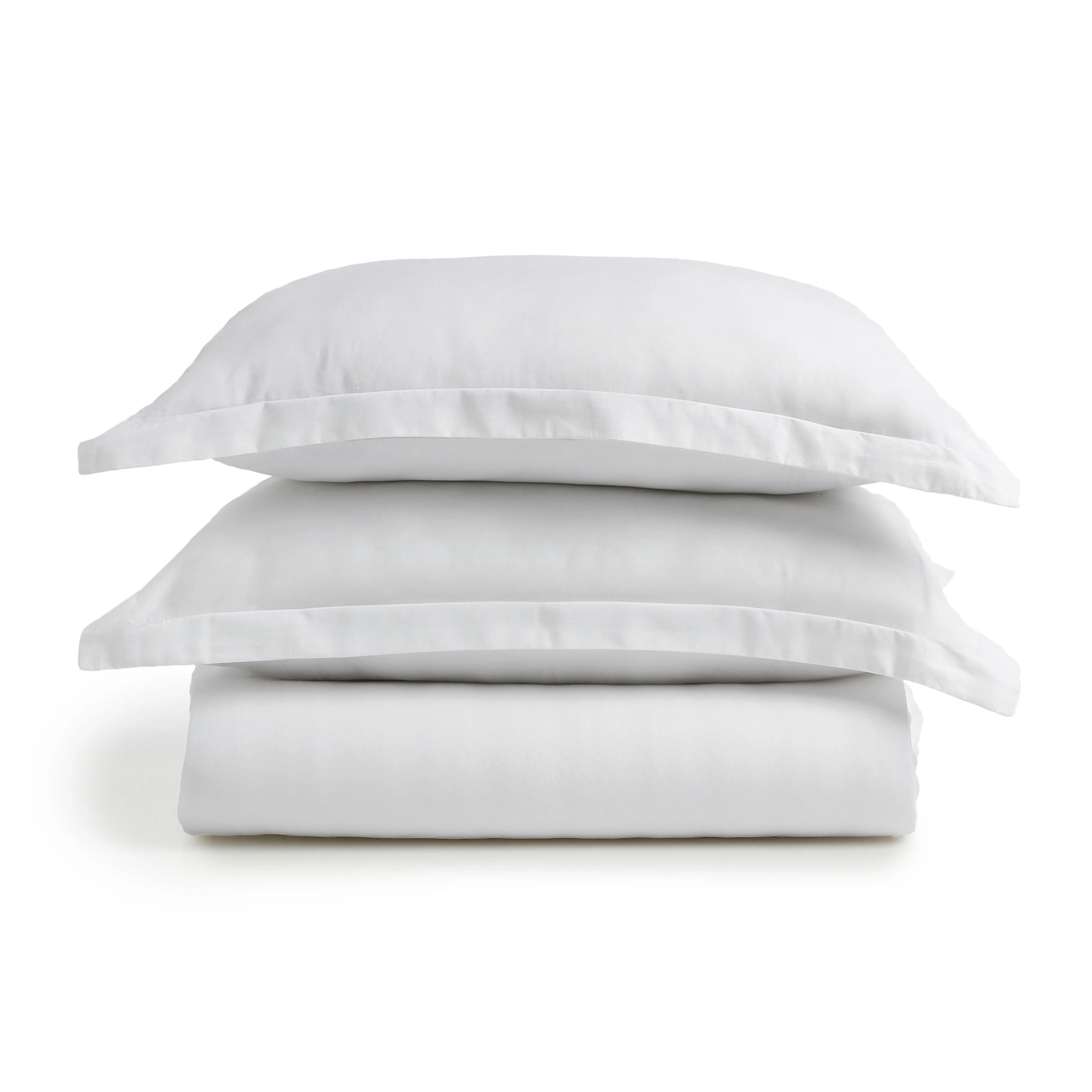 Paleto | Everyday Hues Solid Dyed Cotton Fitted Sheet Set-White - Image 5
