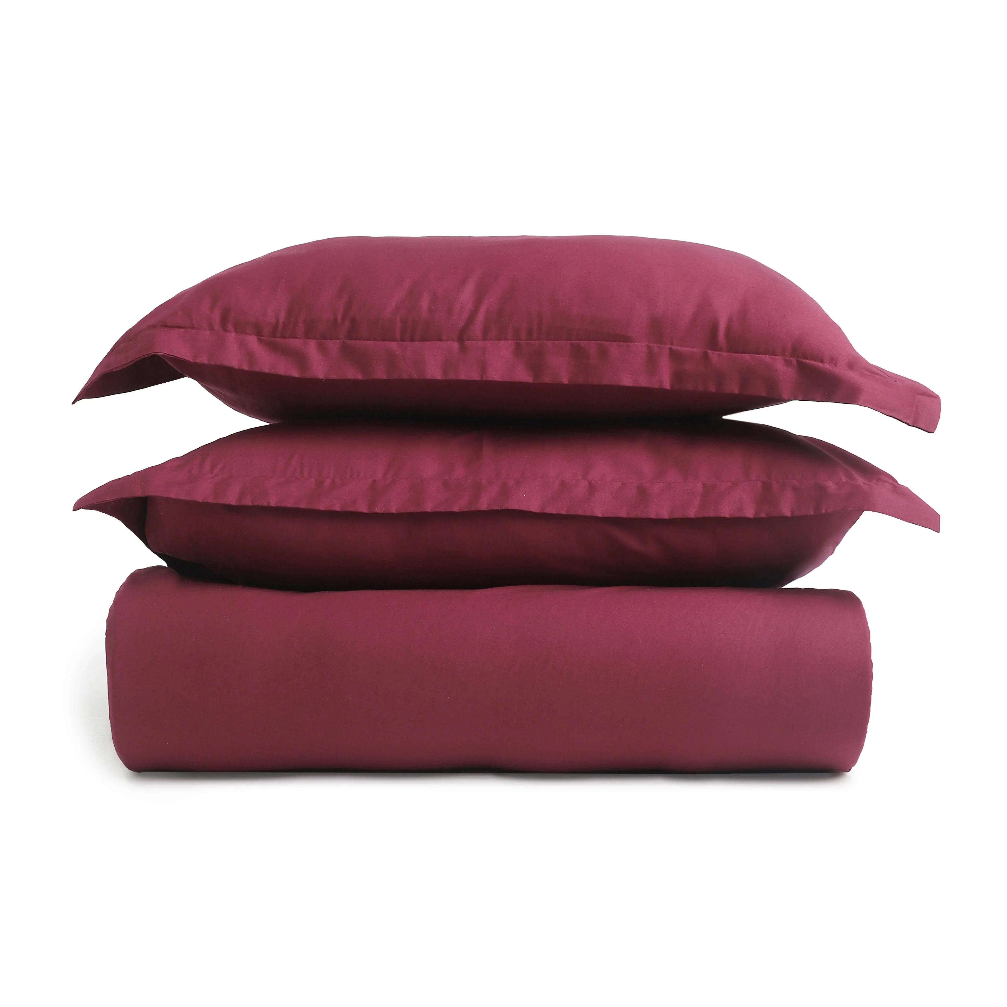 Paleto | Everyday Hues Solid Dyed Cotton Fitted Sheet Set-Windsor Wine - Image 12