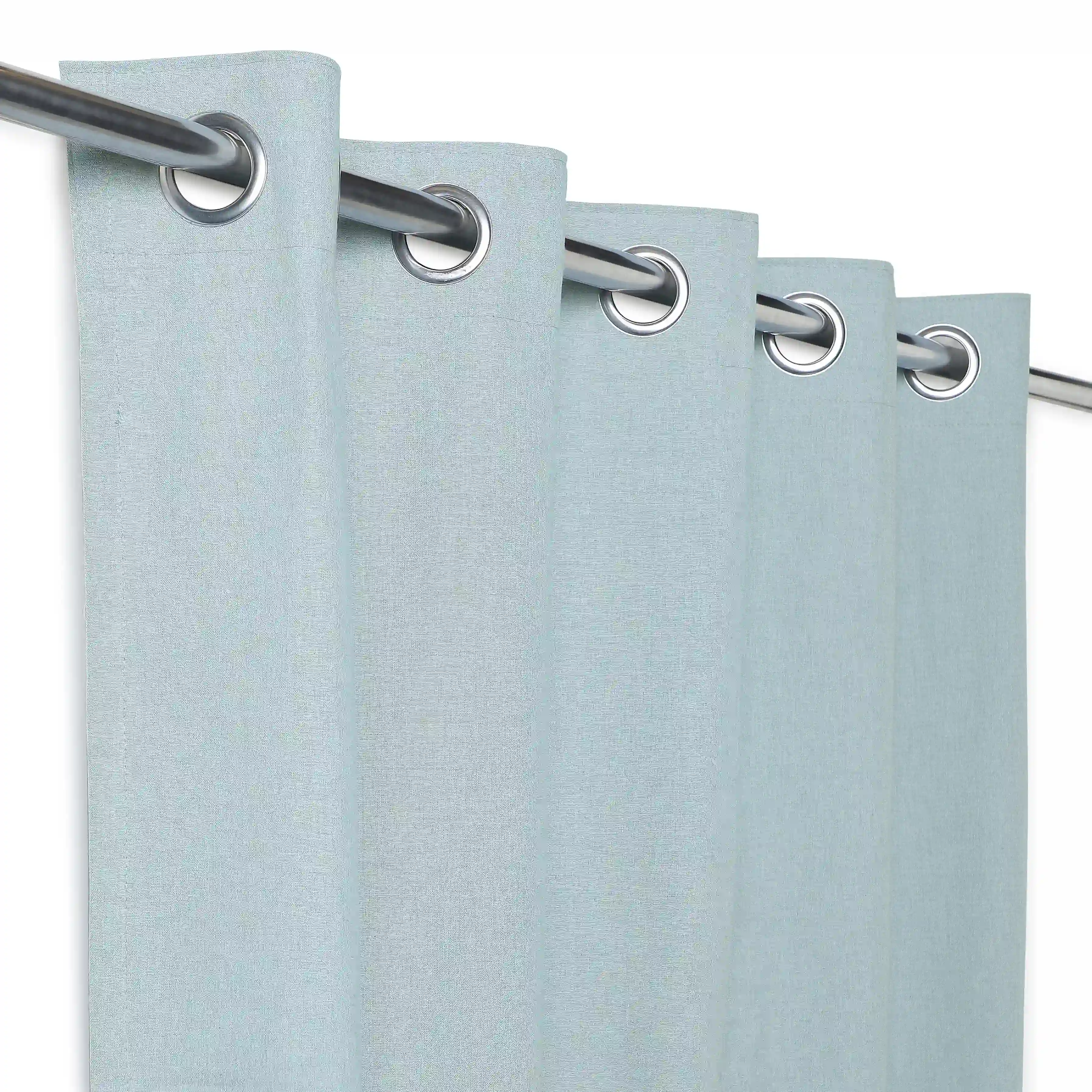 Pelushe Set Of 2 100% Cotton Solid Readymade Curtains | Everyday Hues - Image 102