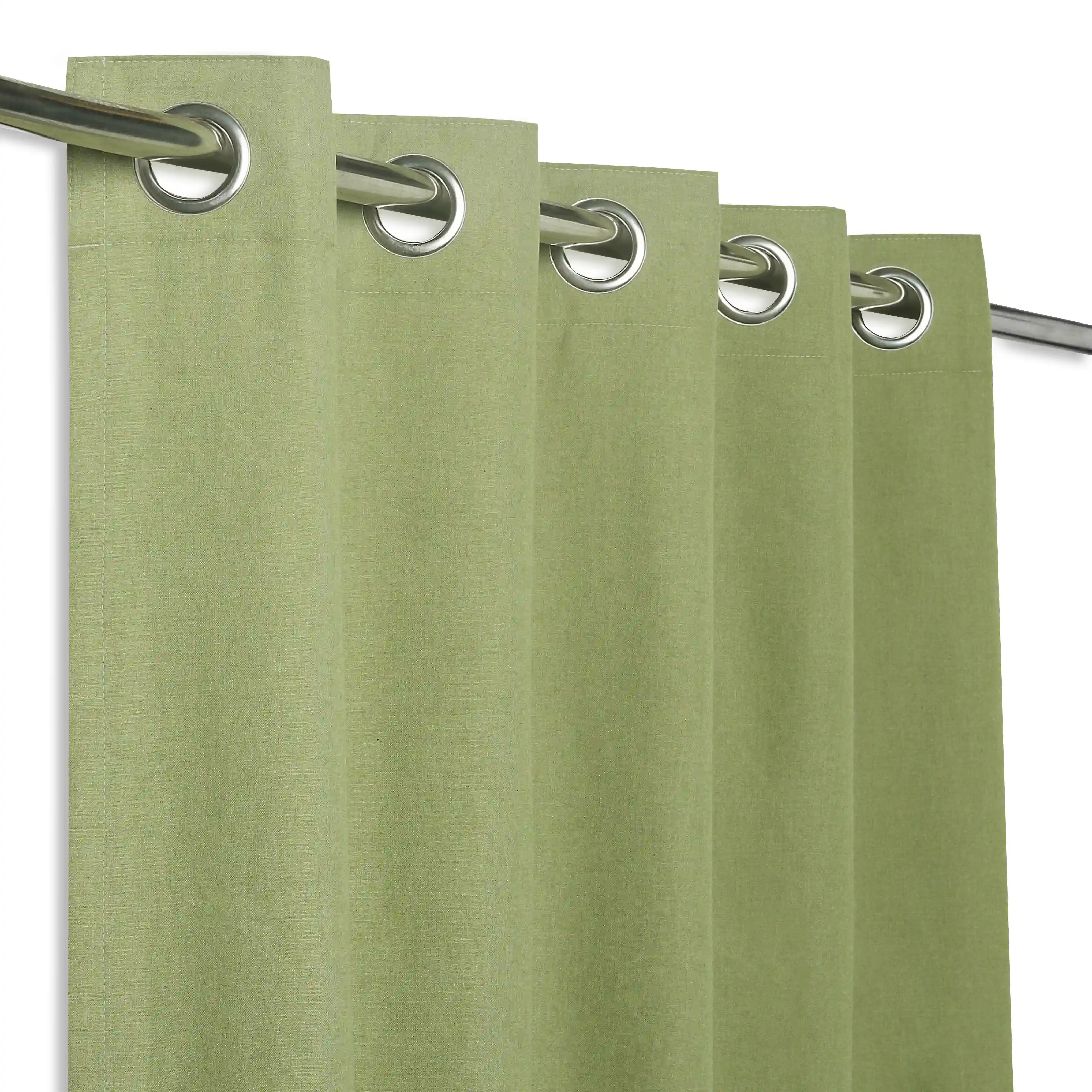 Pelushe Set Of 2 100% Cotton Solid Readymade Curtains | Everyday Hues - Image 106
