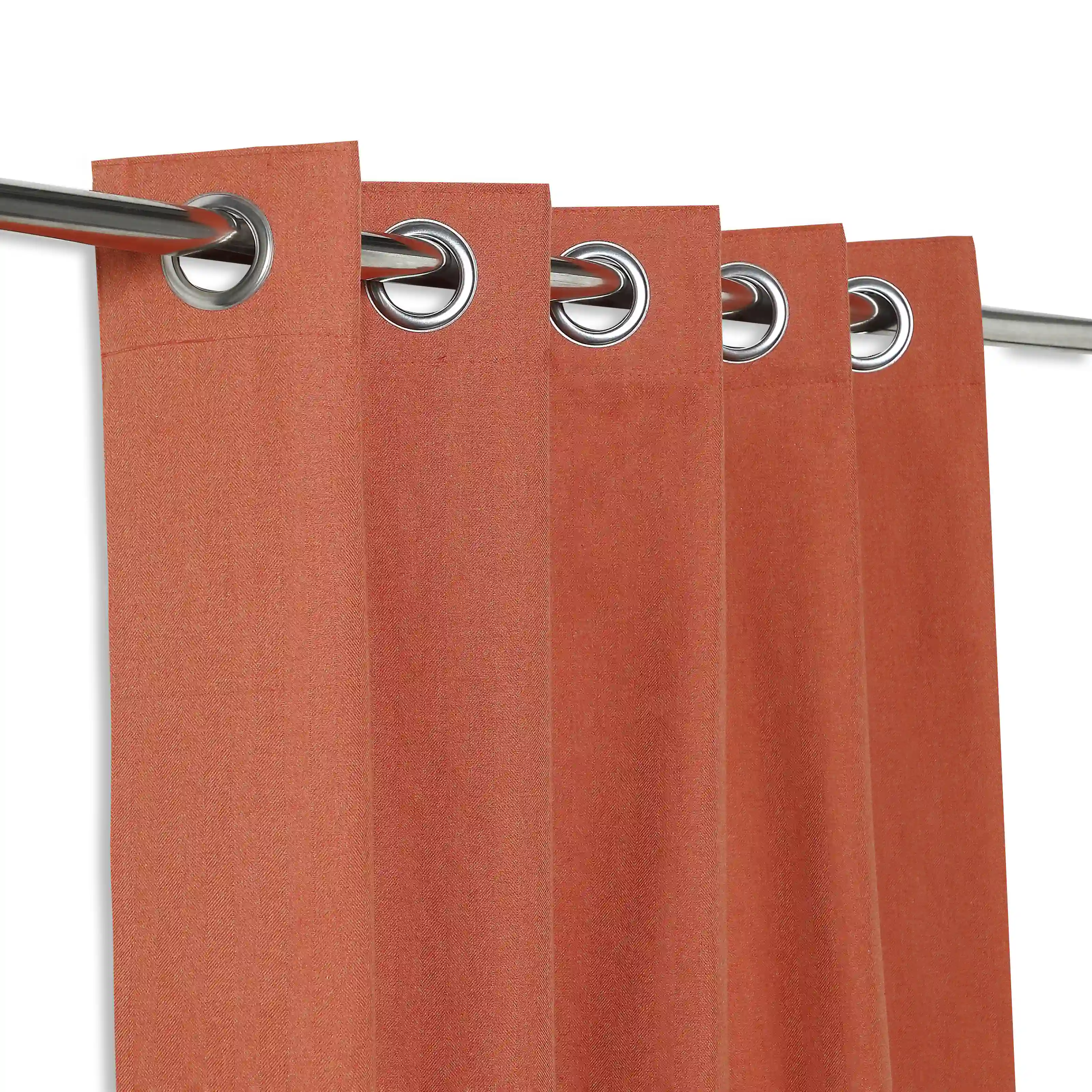 Pelushe Set Of 2 100% Cotton Solid Readymade Curtains | Everyday Hues - Image 114