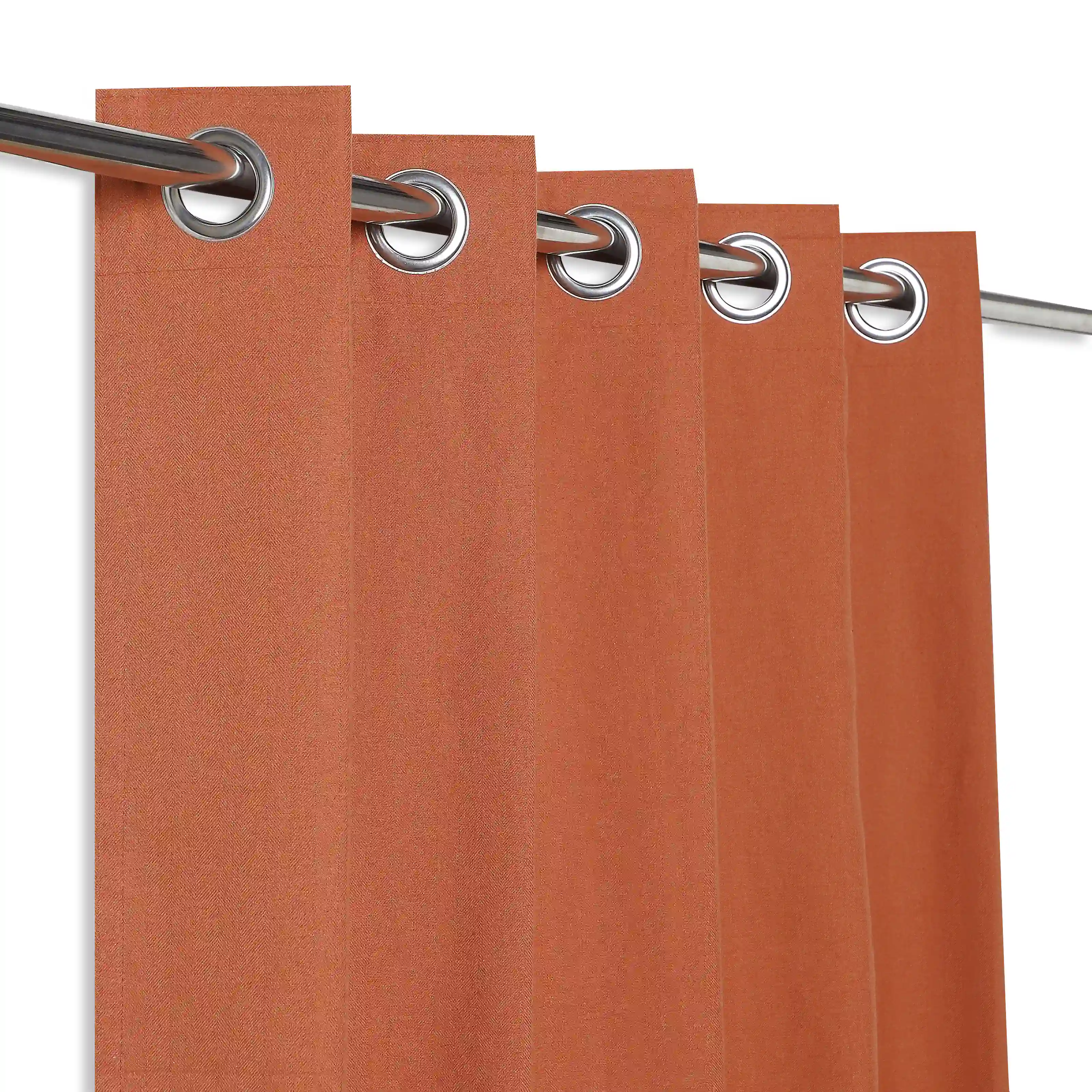 Pelushe Set Of 2 100% Cotton Solid Readymade Curtains | Everyday Hues - Image 118
