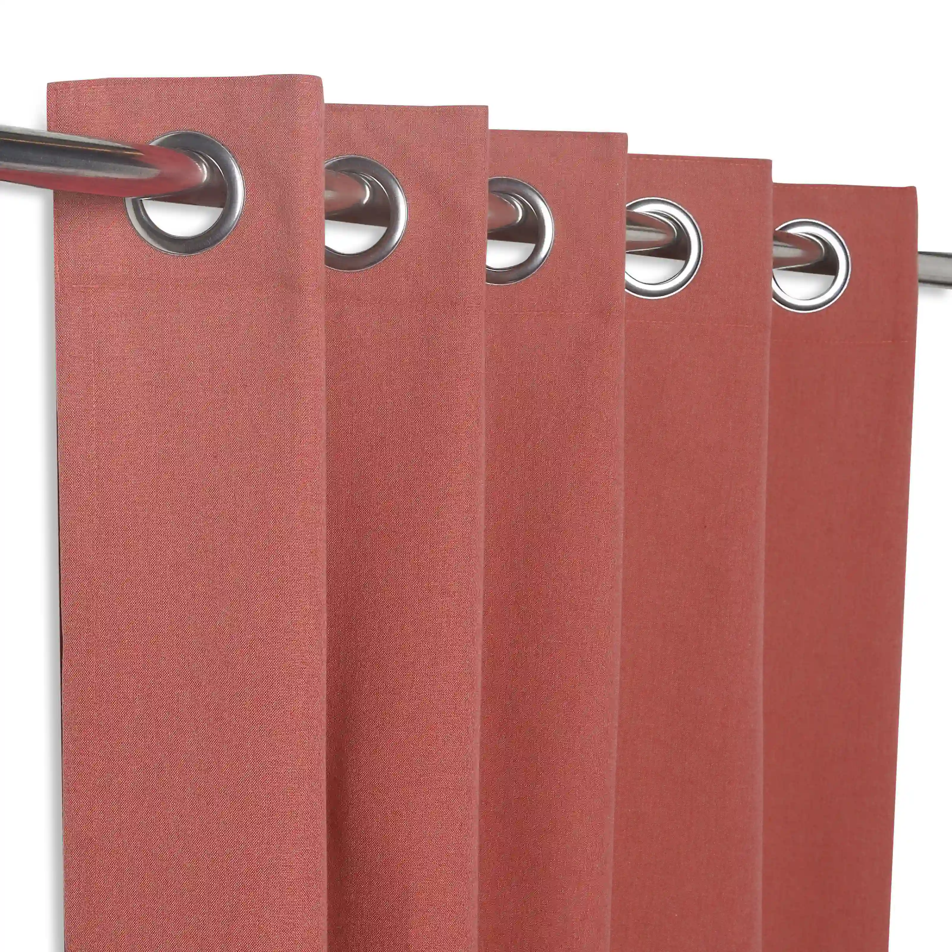 Pelushe Set Of 2 100% Cotton Solid Readymade Curtains | Everyday Hues - Image 126
