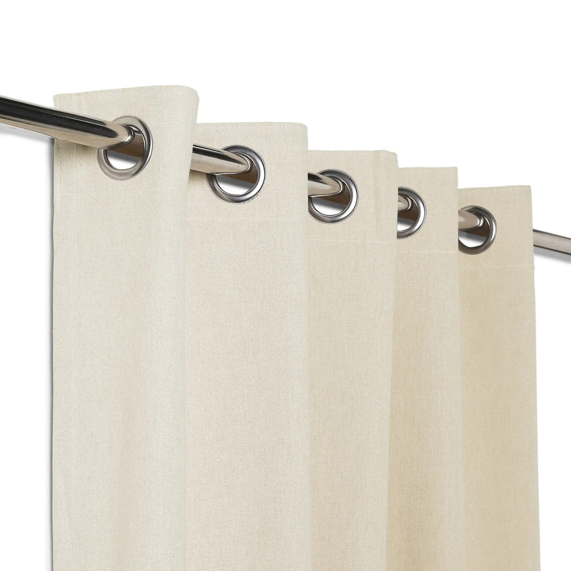 Pelushe Set Of 2 100% Cotton Solid Readymade Curtains | Everyday Hues - Image 130