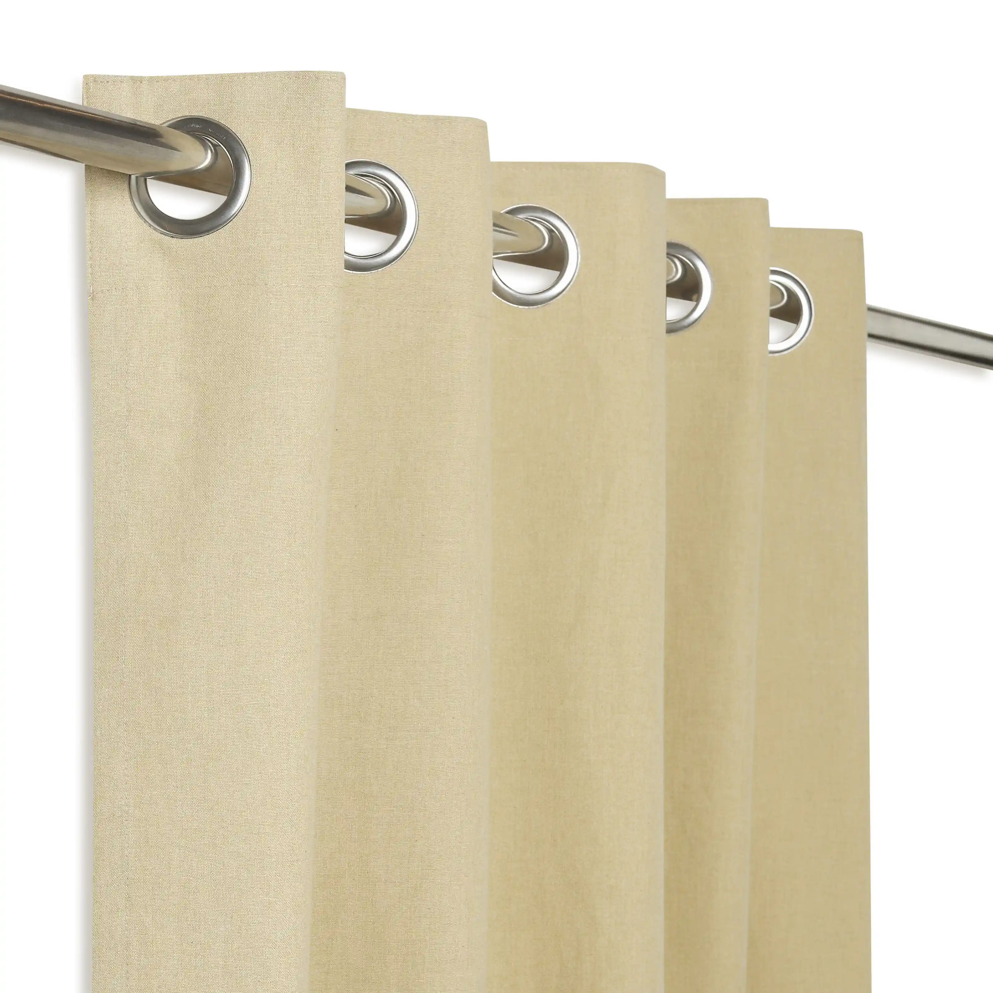 Pelushe Set Of 2 100% Cotton Solid Readymade Curtains | Everyday Hues - Image 138