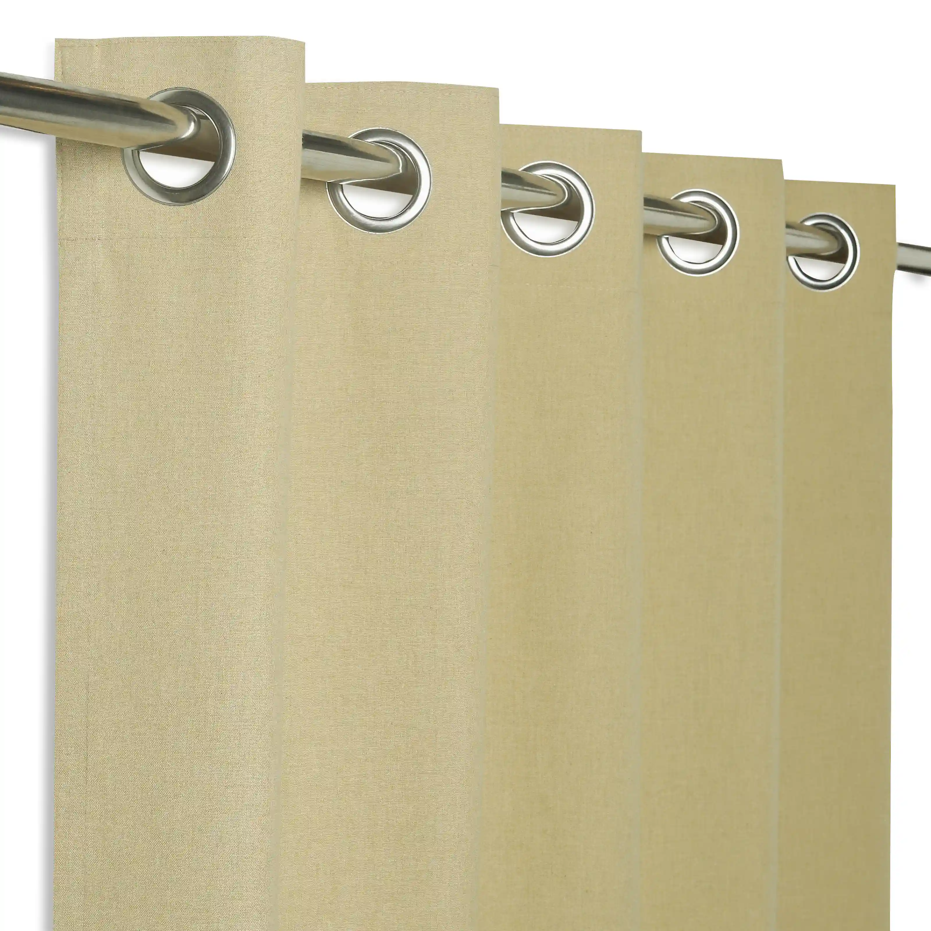 Pelushe Set Of 2 100% Cotton Solid Readymade Curtains | Everyday Hues - Image 142