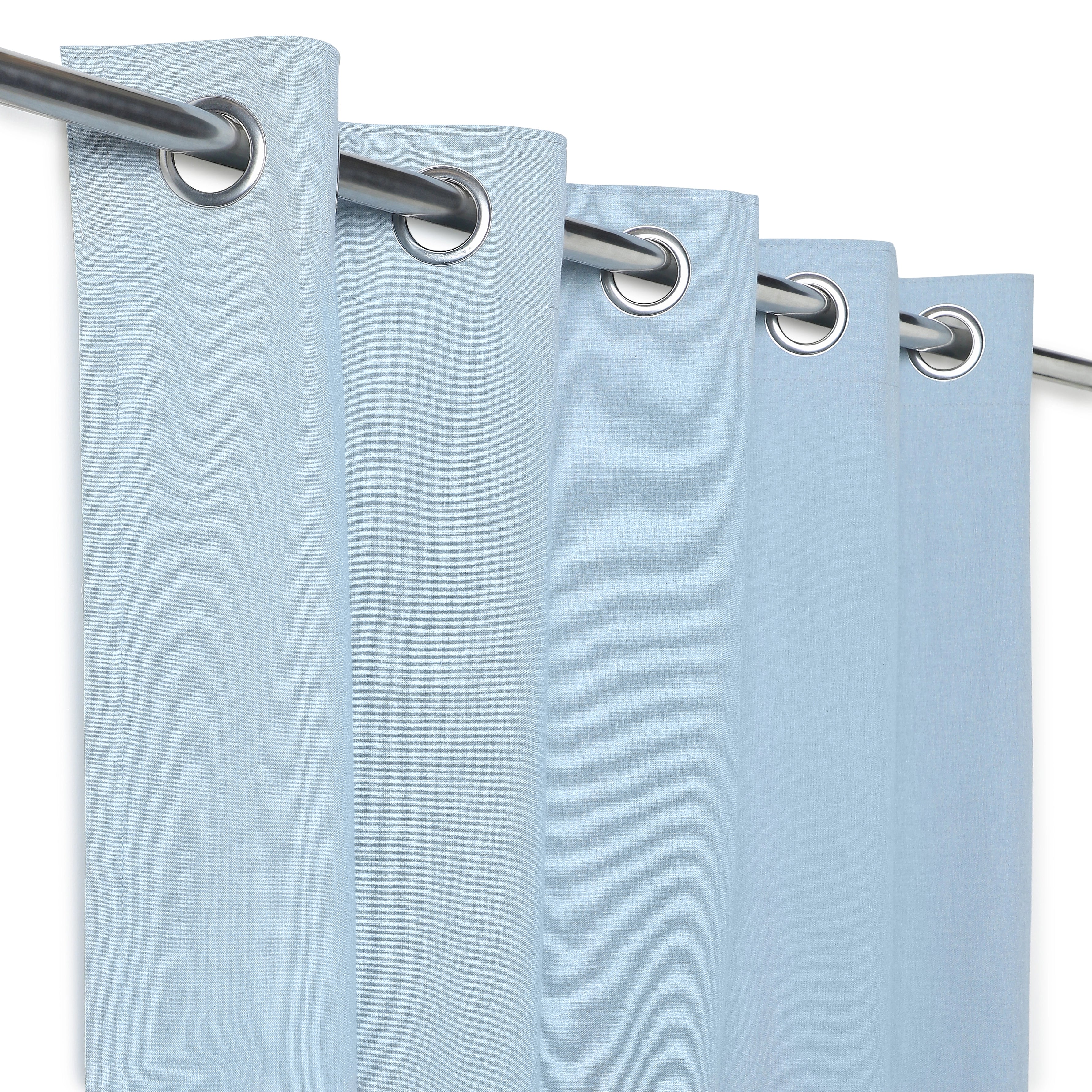 Pelushe Set Of 2 100% Cotton Solid Readymade Curtains | Everyday Hues - Image 49