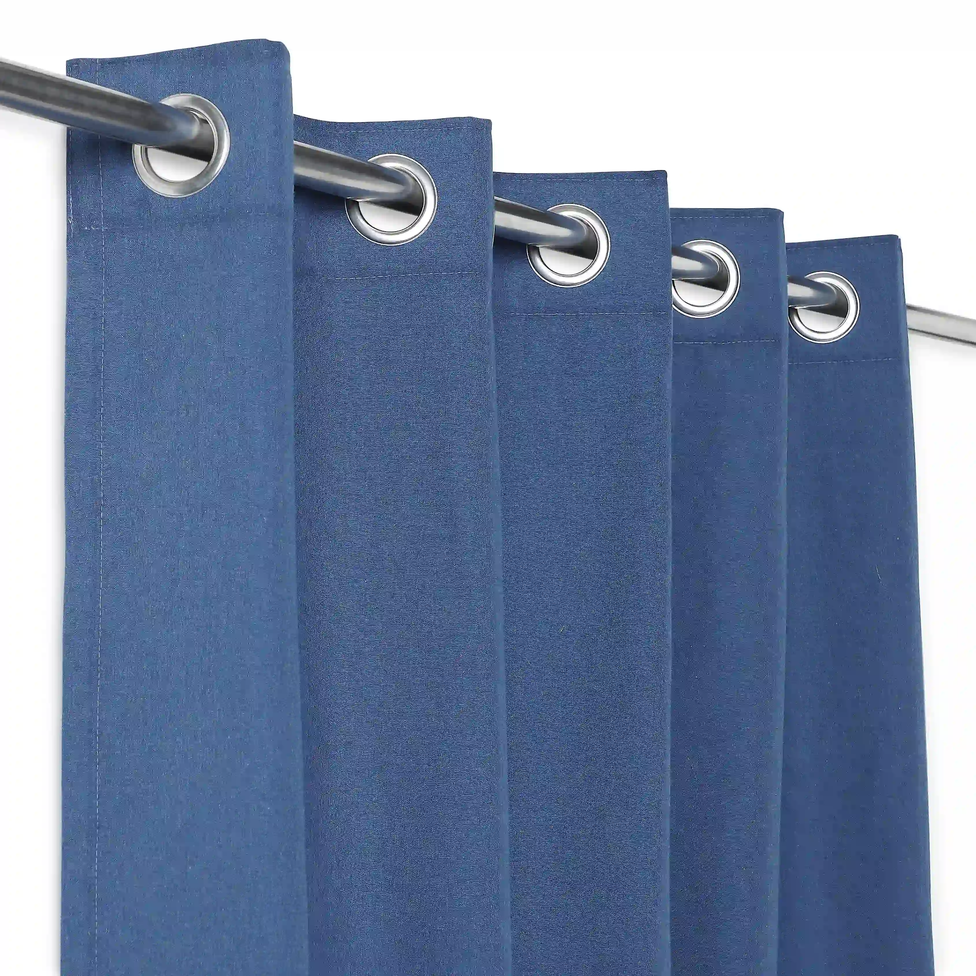 Pelushe Set Of 2 100% Cotton Solid Readymade Curtains | Everyday Hues - Image 98