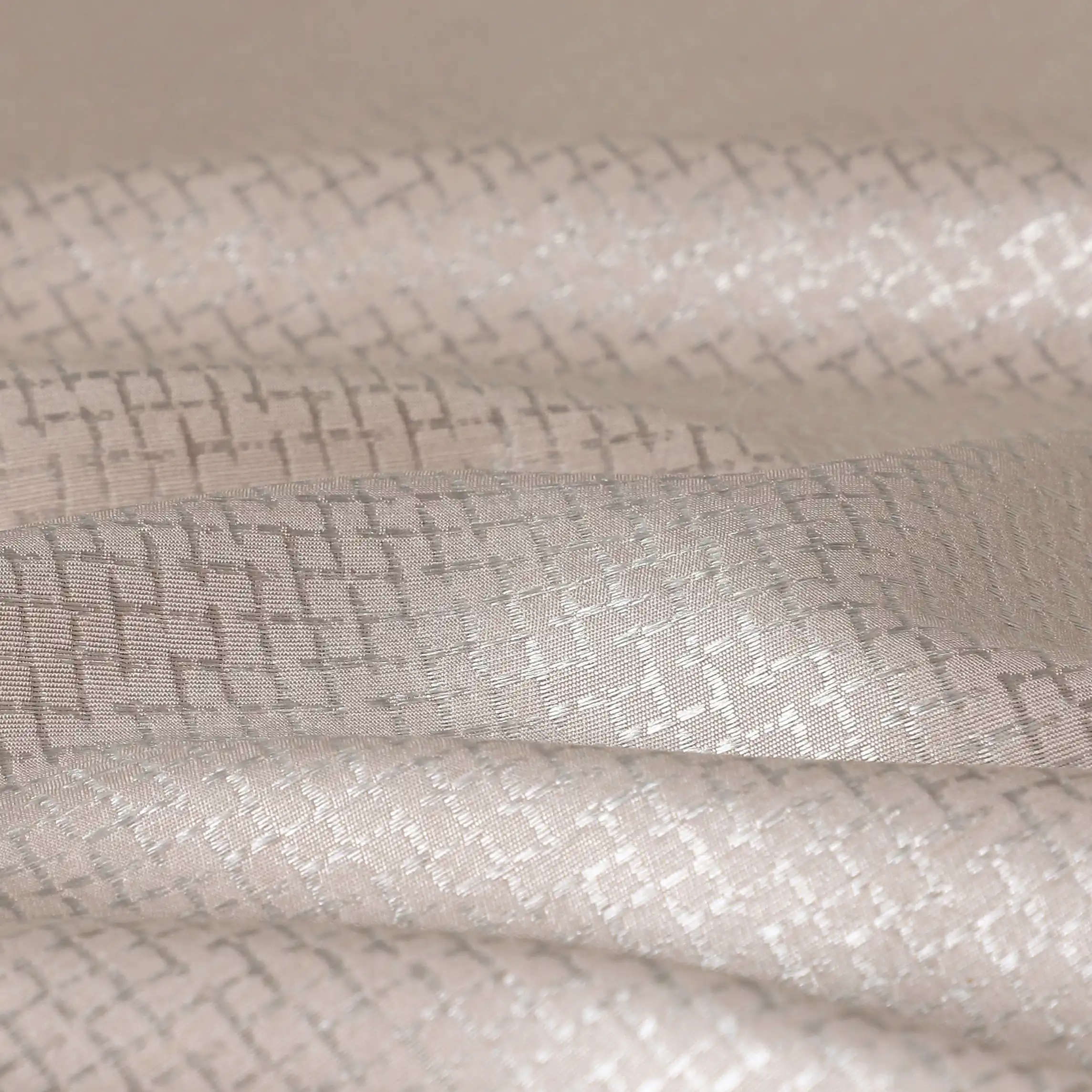 Pelushe Set Of 2 Solid Readymade Curtains | Checkered Nature - Image 31