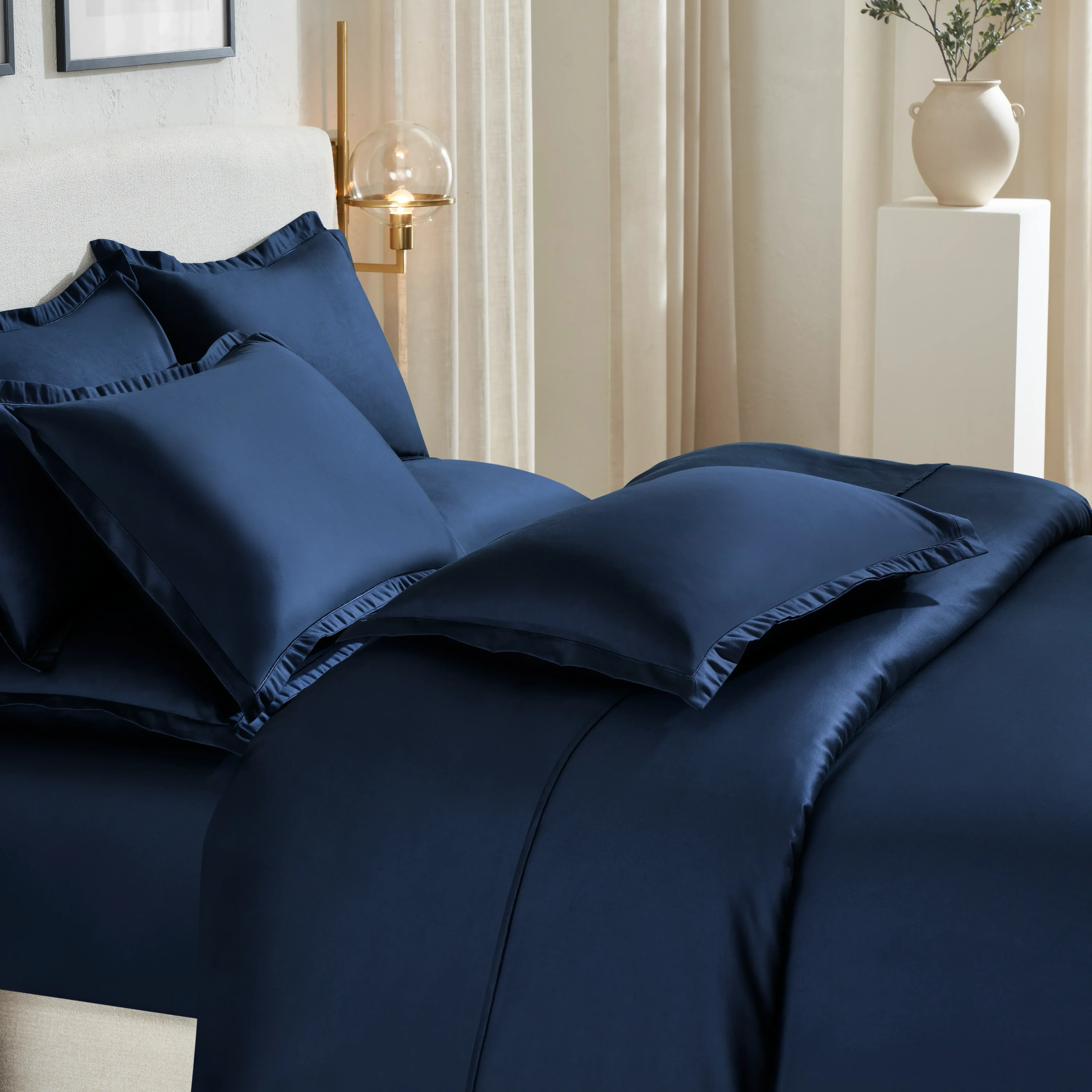 Pelushe | 800TC Long Staple Cotton Luxurious Super Soft Bedsheet Set | Pillow Cover with Merrow Hem Treatment - Image 33