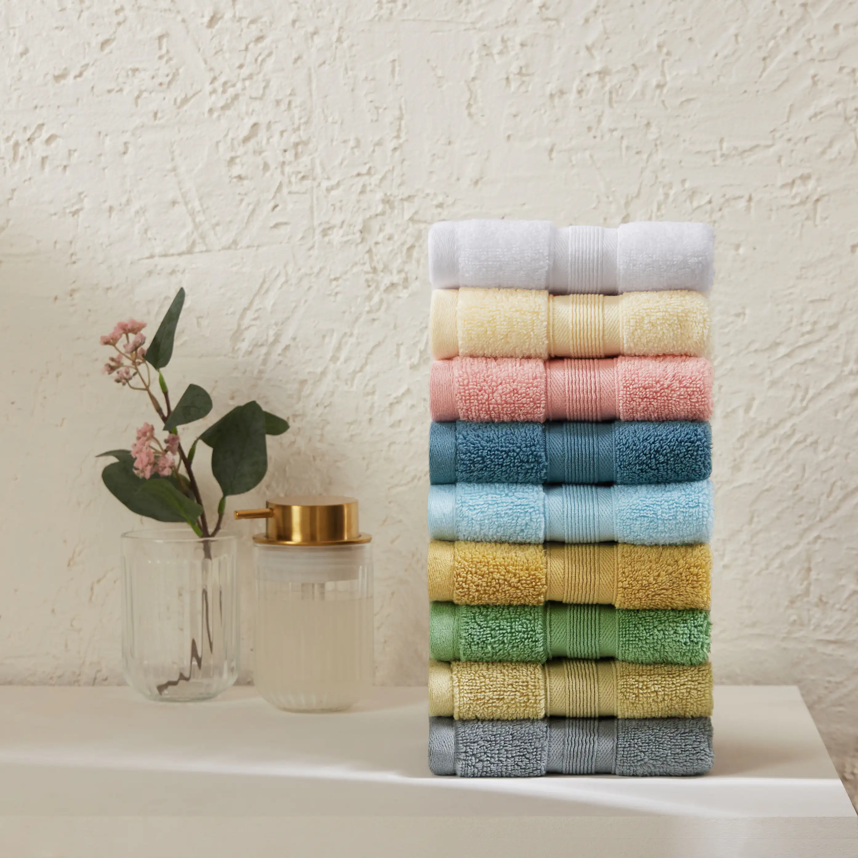 Pelushe | Super Absorbent & Luxurious Zero Twist Cotton Terry Face Towels | Set of 4 - Image 30