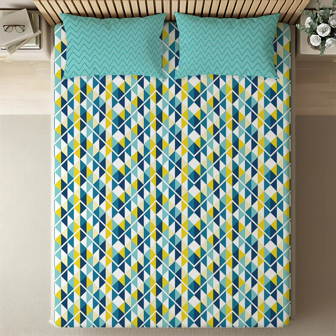 Pure Nest Printed Bedsheet Set - Image 145