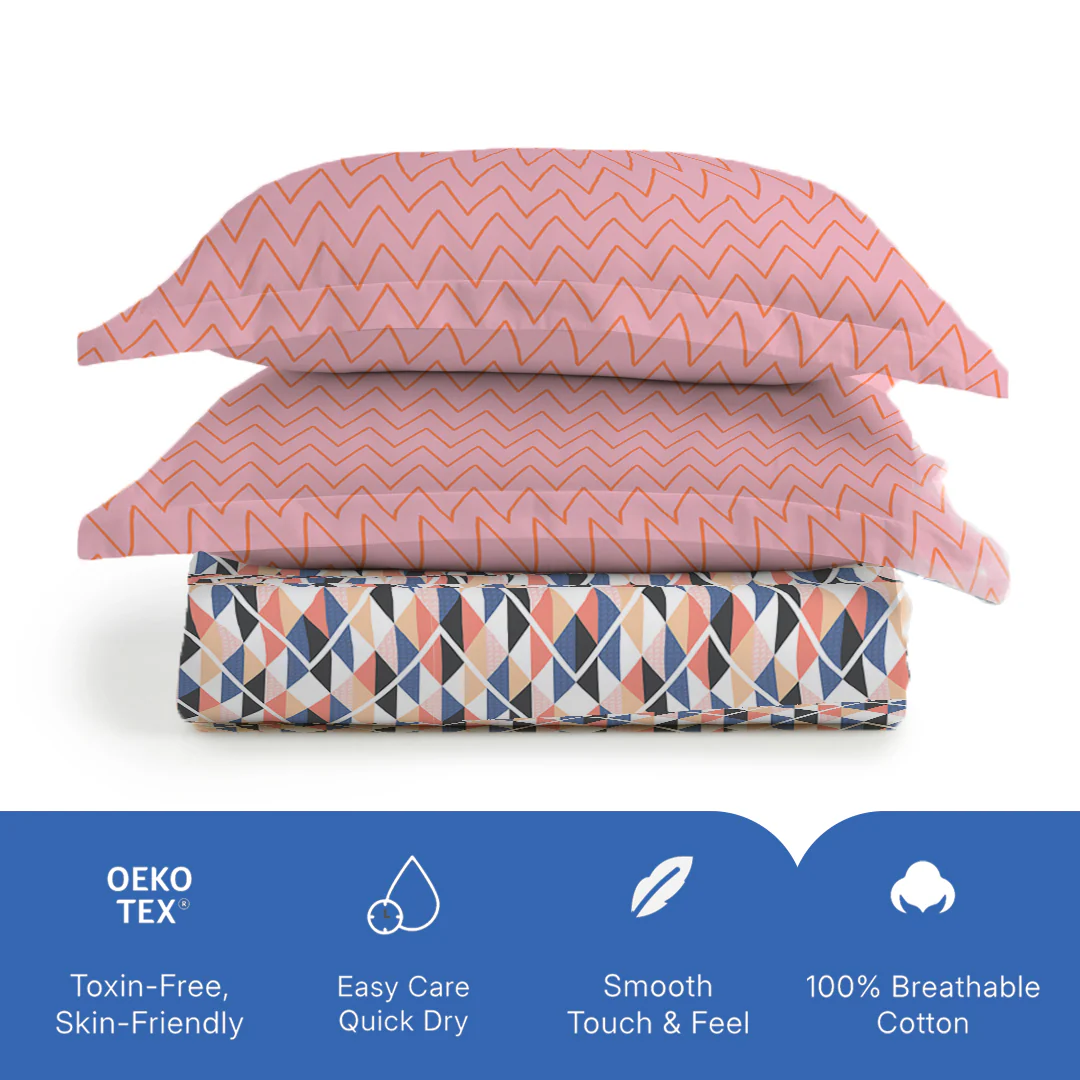 Pure Nest Printed Bedsheet Set - Image 32