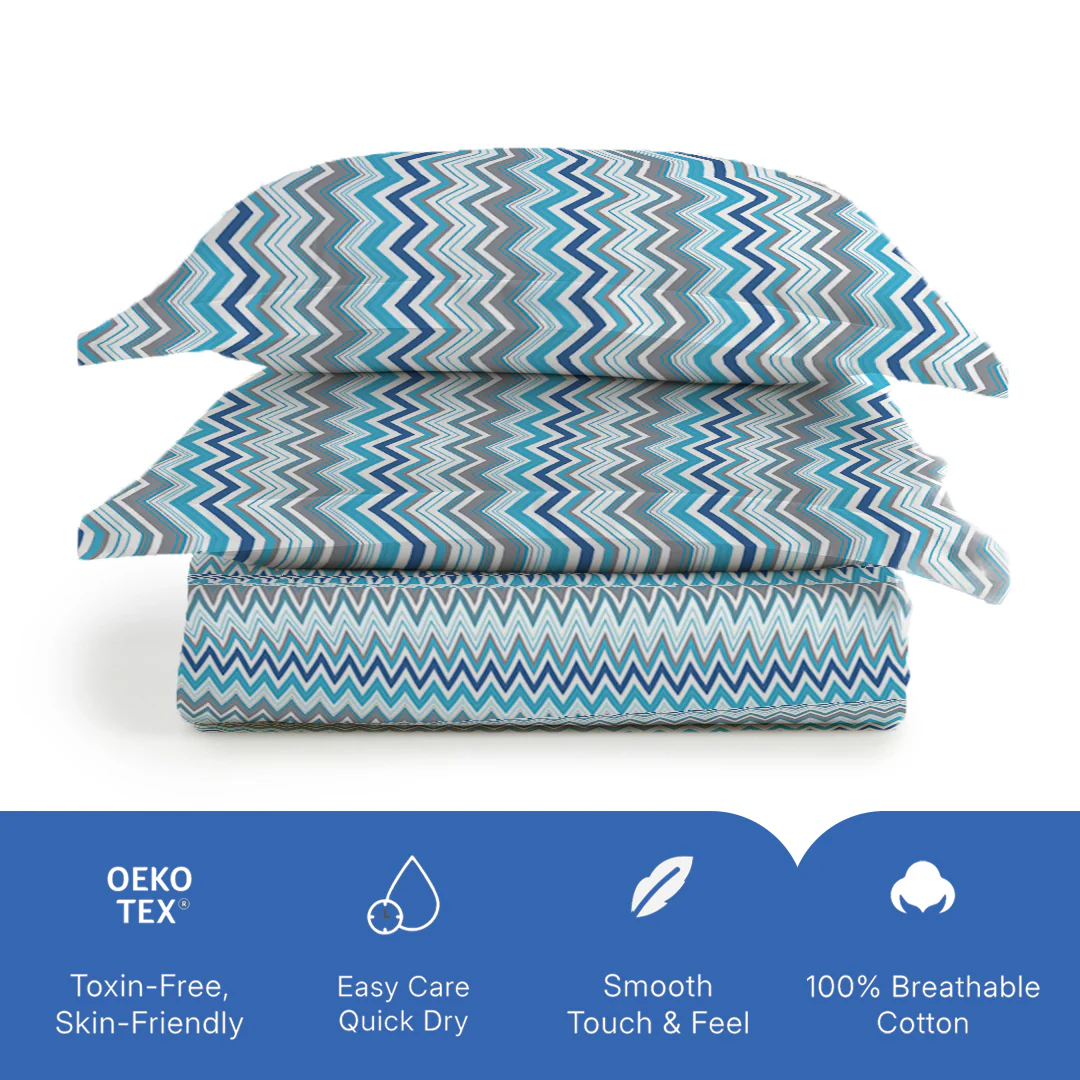 Pure Nest Printed Bedsheet Set - Image 35