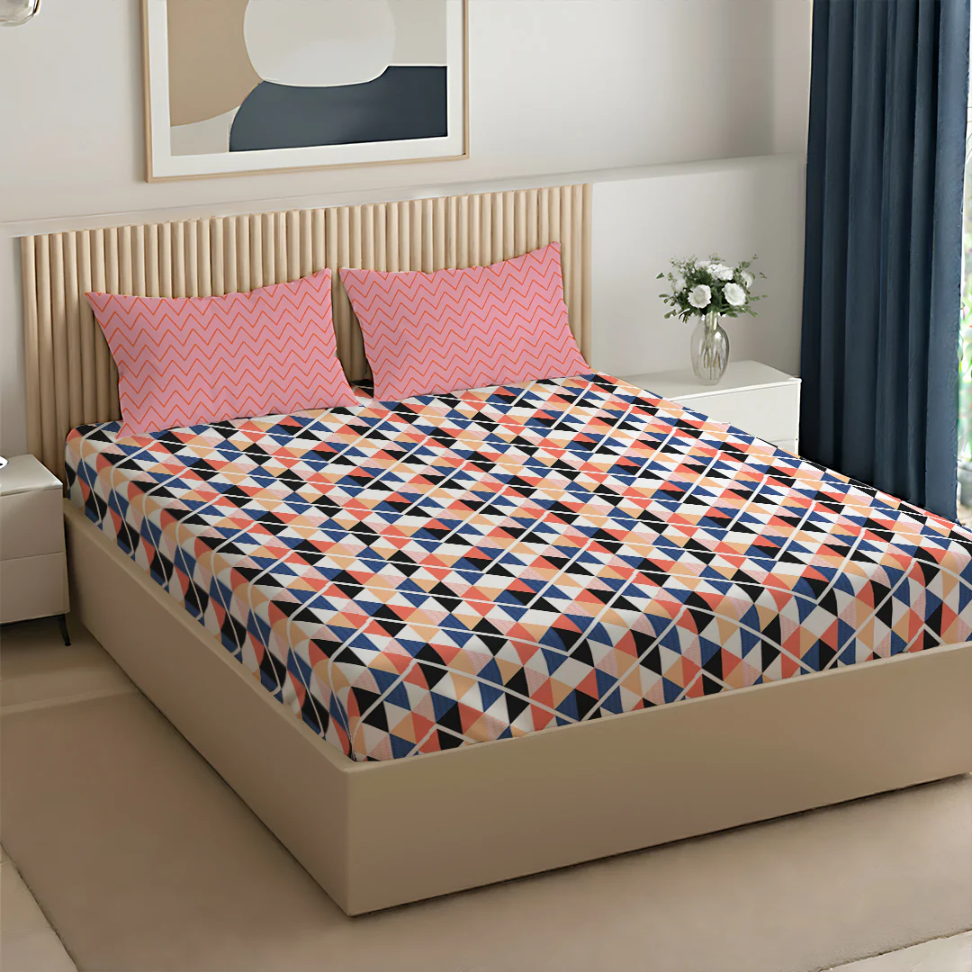 Pure Nest Printed Bedsheet Set - Image 59