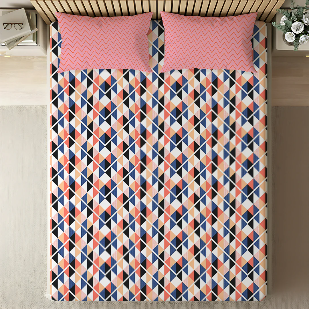 Pure Nest Printed Bedsheet Set - Image 68