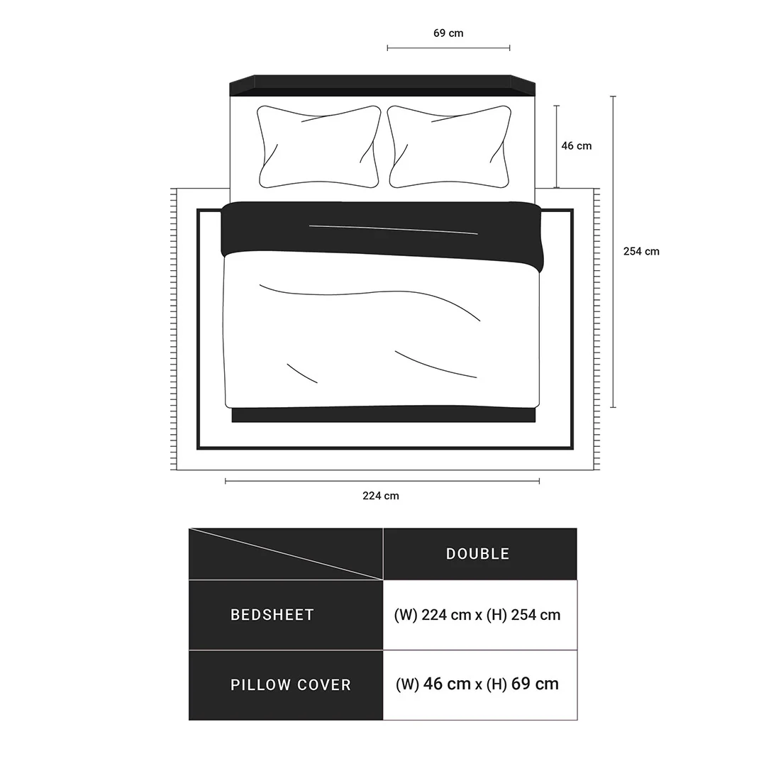 Pure Nest Printed Bedsheet Set - Image 96