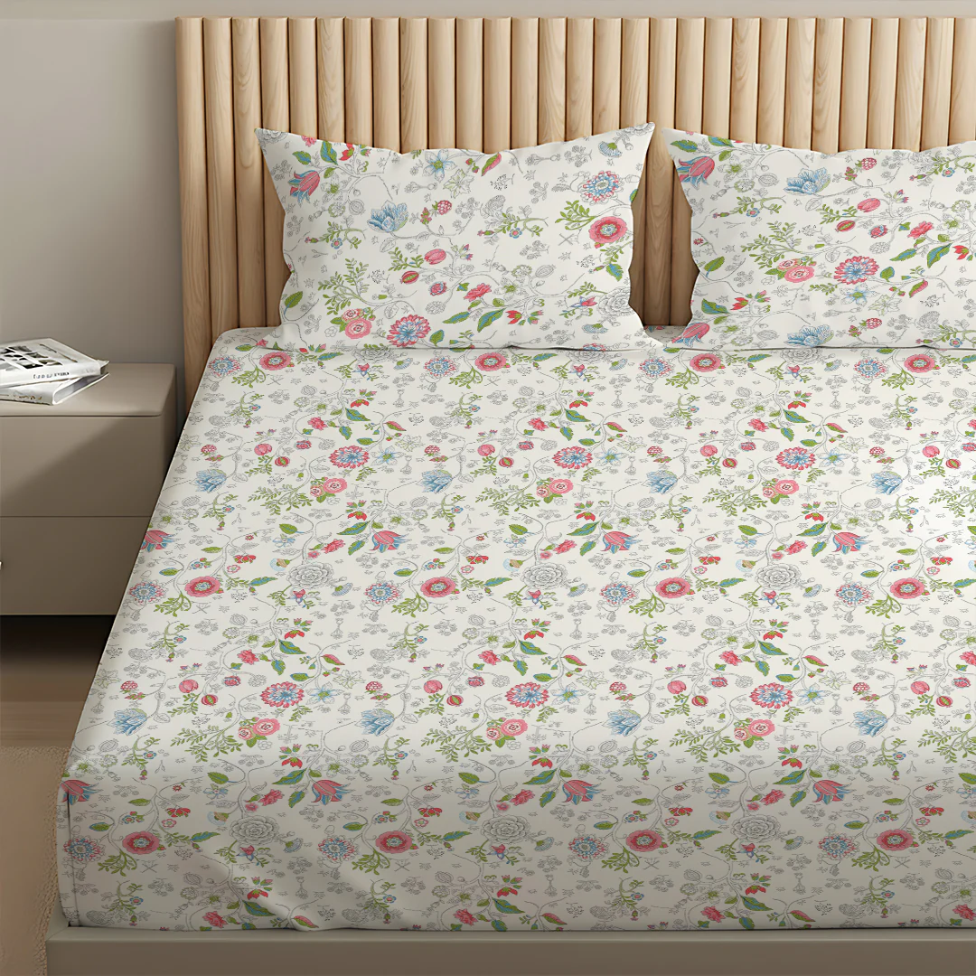 Pure Nest Printed Fitted Sheet Set - Image 101