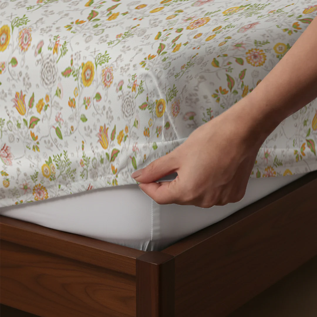 Pure Nest Printed Fitted Sheet Set - Image 105