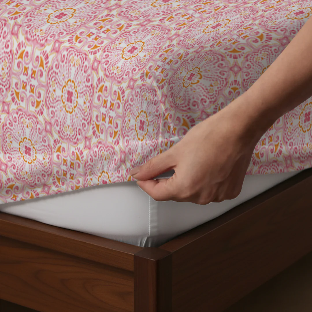 Pure Nest Printed Fitted Sheet Set - Image 174