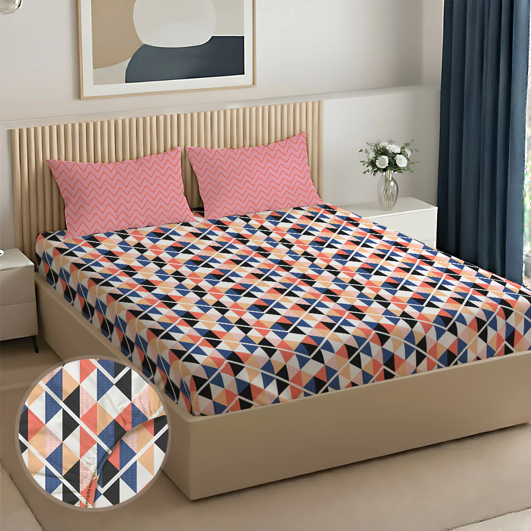Pure Nest Printed Fitted Sheet Set - Image 176