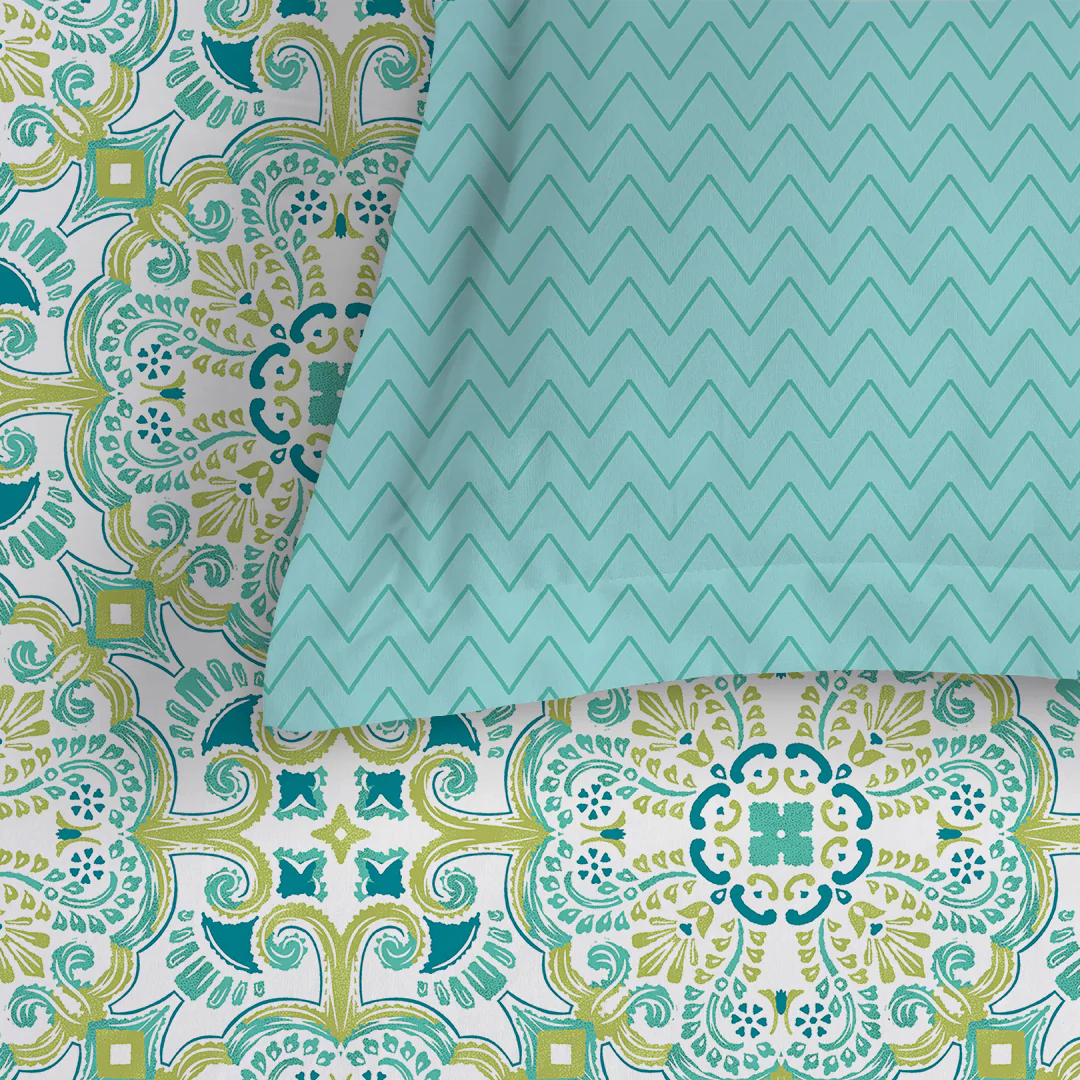Pure Nest Printed Fitted Sheet Set - Image 28