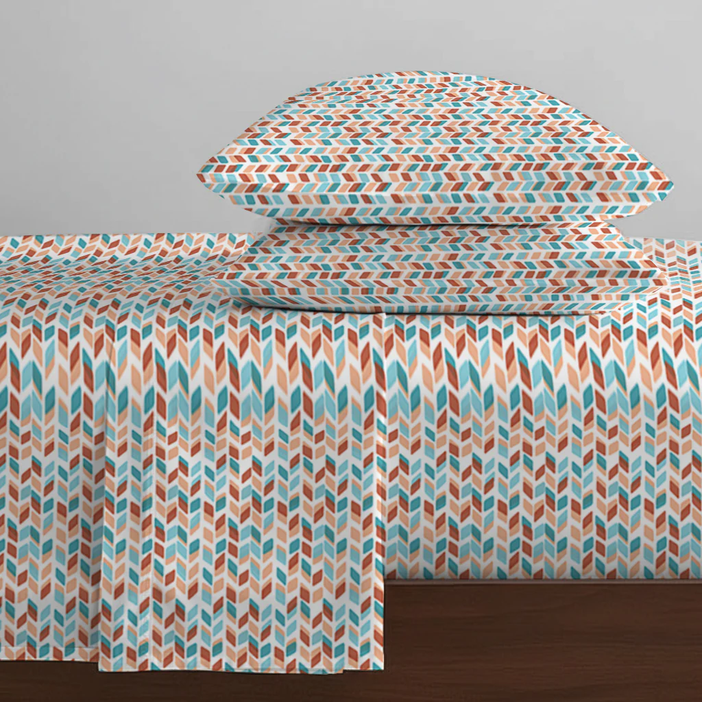 Pure Nest Printed Fitted Sheet Set - Image 40