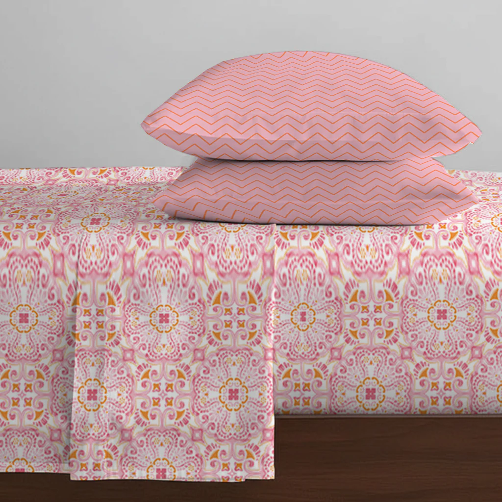 Pure Nest Printed Fitted Sheet Set - Image 43