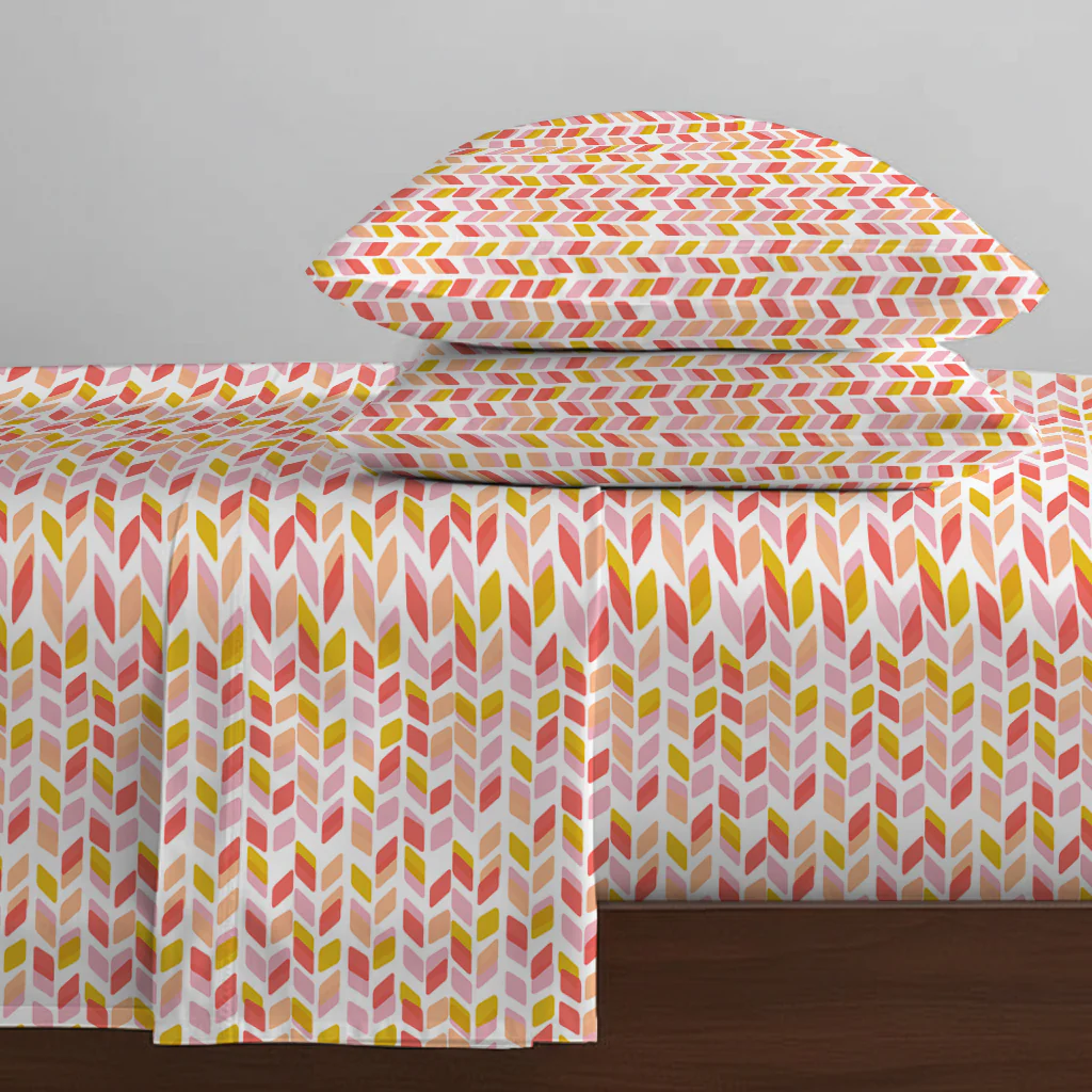 Pure Nest Printed Fitted Sheet Set - Image 45