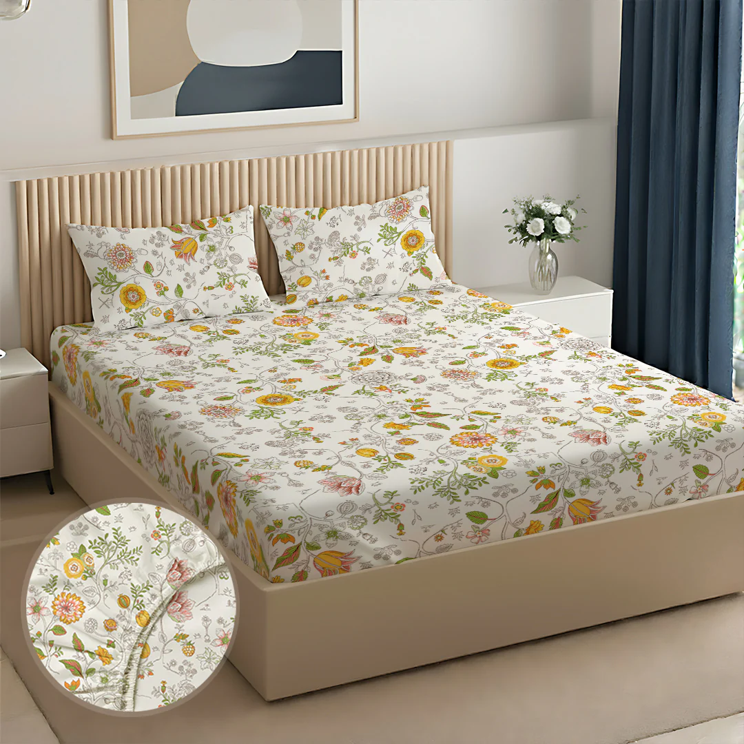 Pure Nest Printed Fitted Sheet Set - Image 78