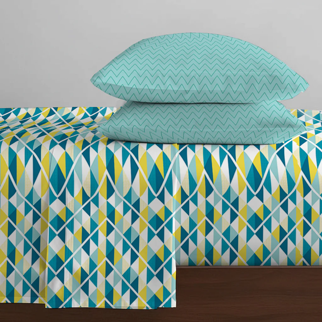Pure Nest Printed Fitted Sheet Set - Image 8