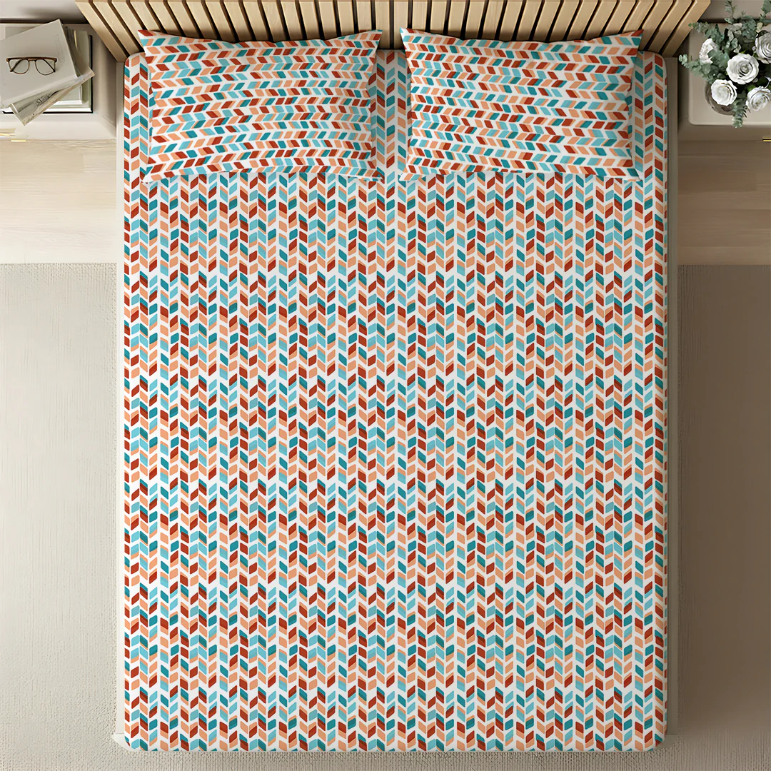 Pure Nest Printed Fitted Sheet Set - Image 85
