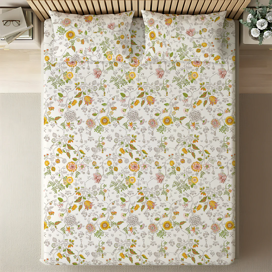 Pure Nest Printed Fitted Sheet Set - Image 87