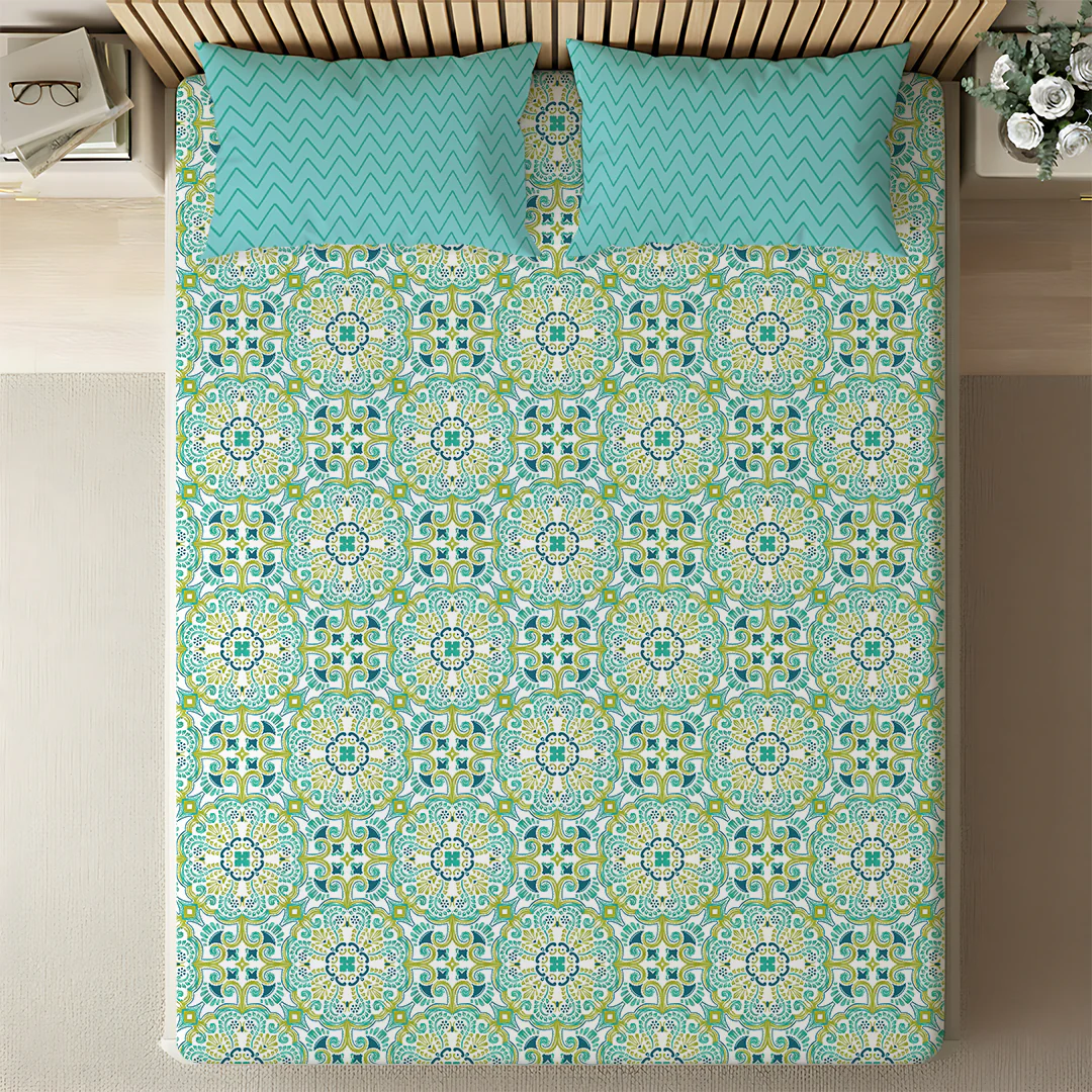 Pure Nest Printed Fitted Sheet Set - Image 91
