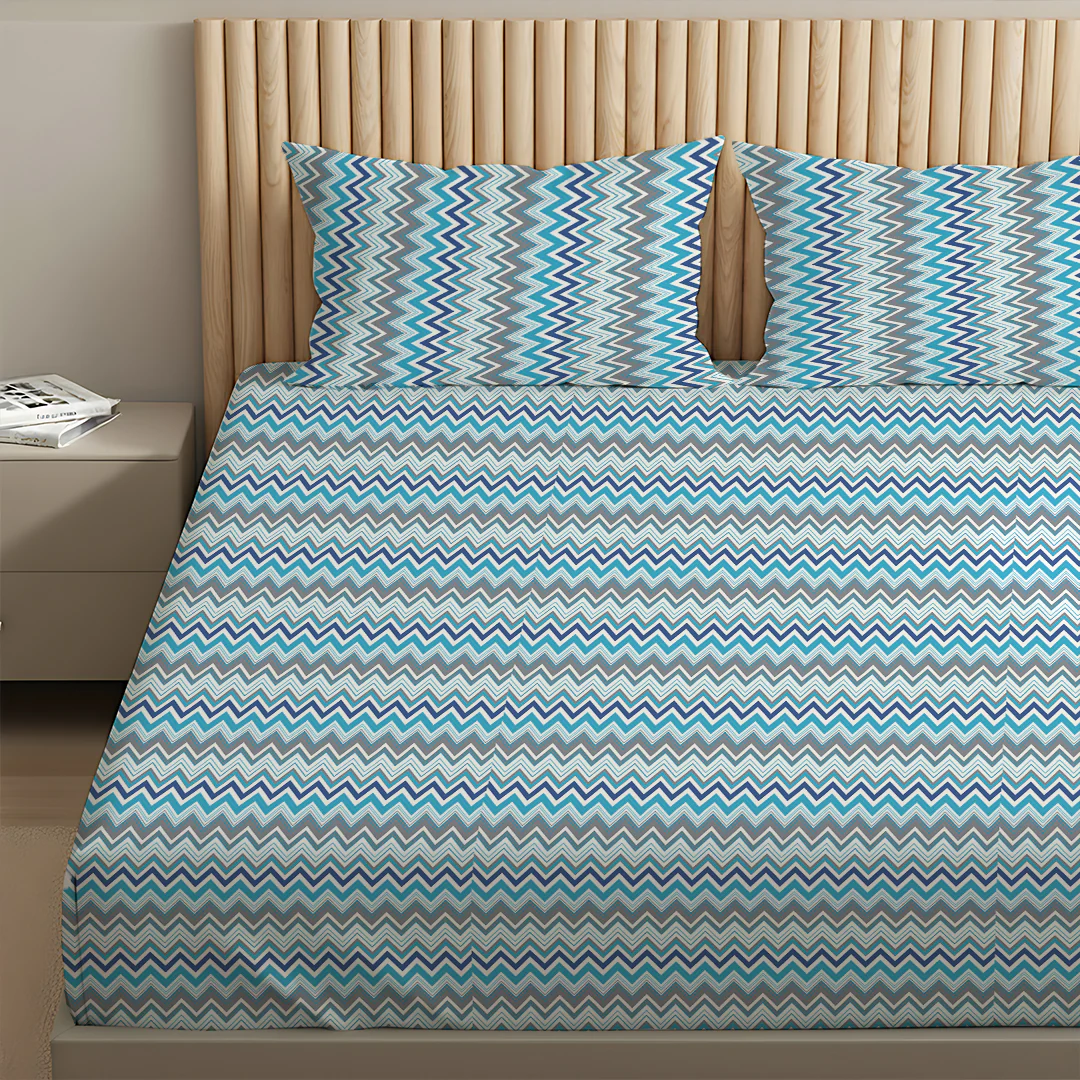 Pure Nest Printed Fitted Sheet Set - Image 95