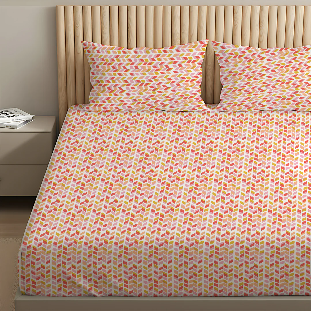 Pure Nest Printed Fitted Sheet Set - Image 99