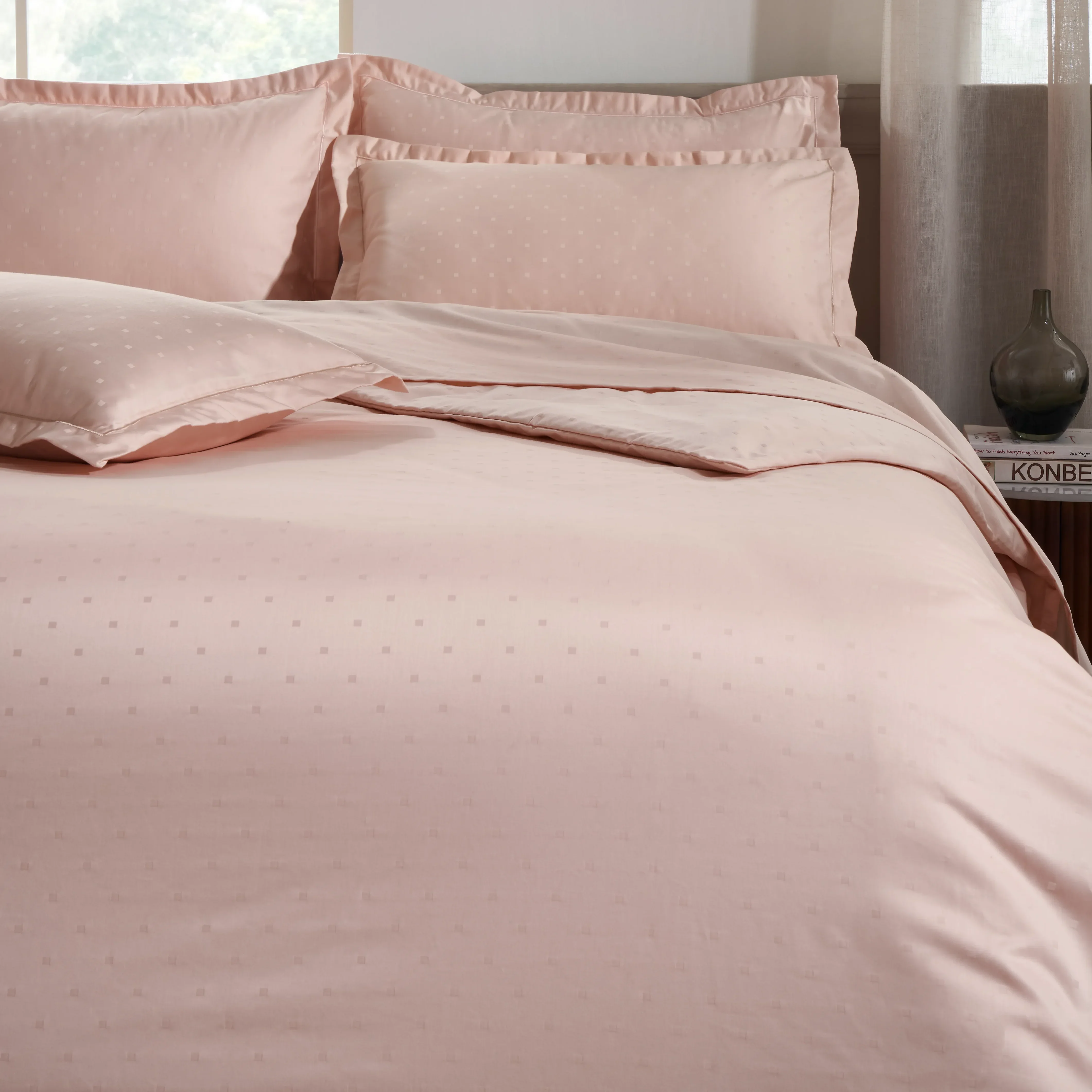 Ricaso | 1000TC Egyptian Cotton Swiss Dot Super Soft Bedsheet Set | Pillow Cover with Merrow Hem Treatment - Image 23