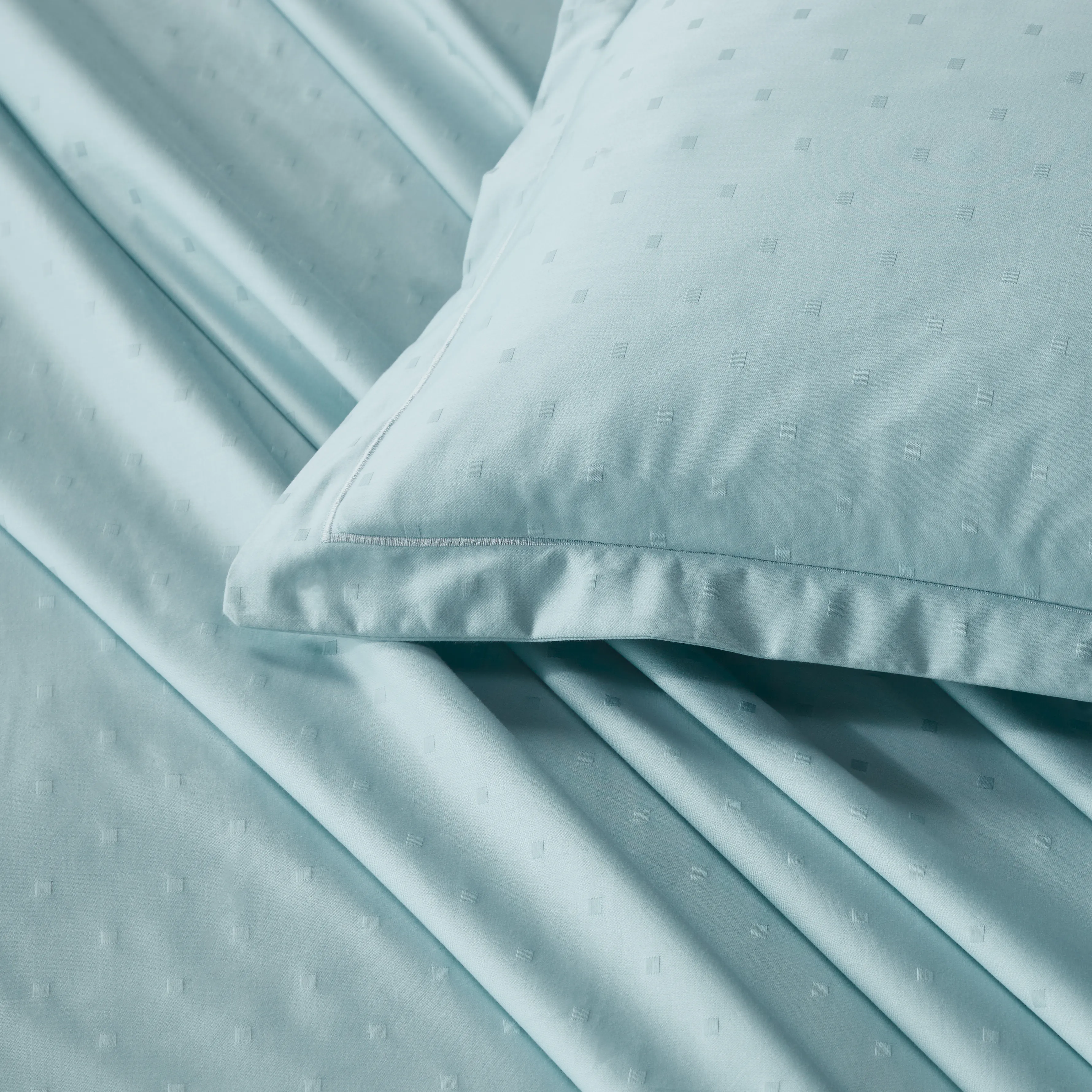 Ricaso | 1000TC Egyptian Cotton Swiss Dot Super Soft Bedsheet Set | Pillow Cover with Merrow Hem Treatment - Image 30