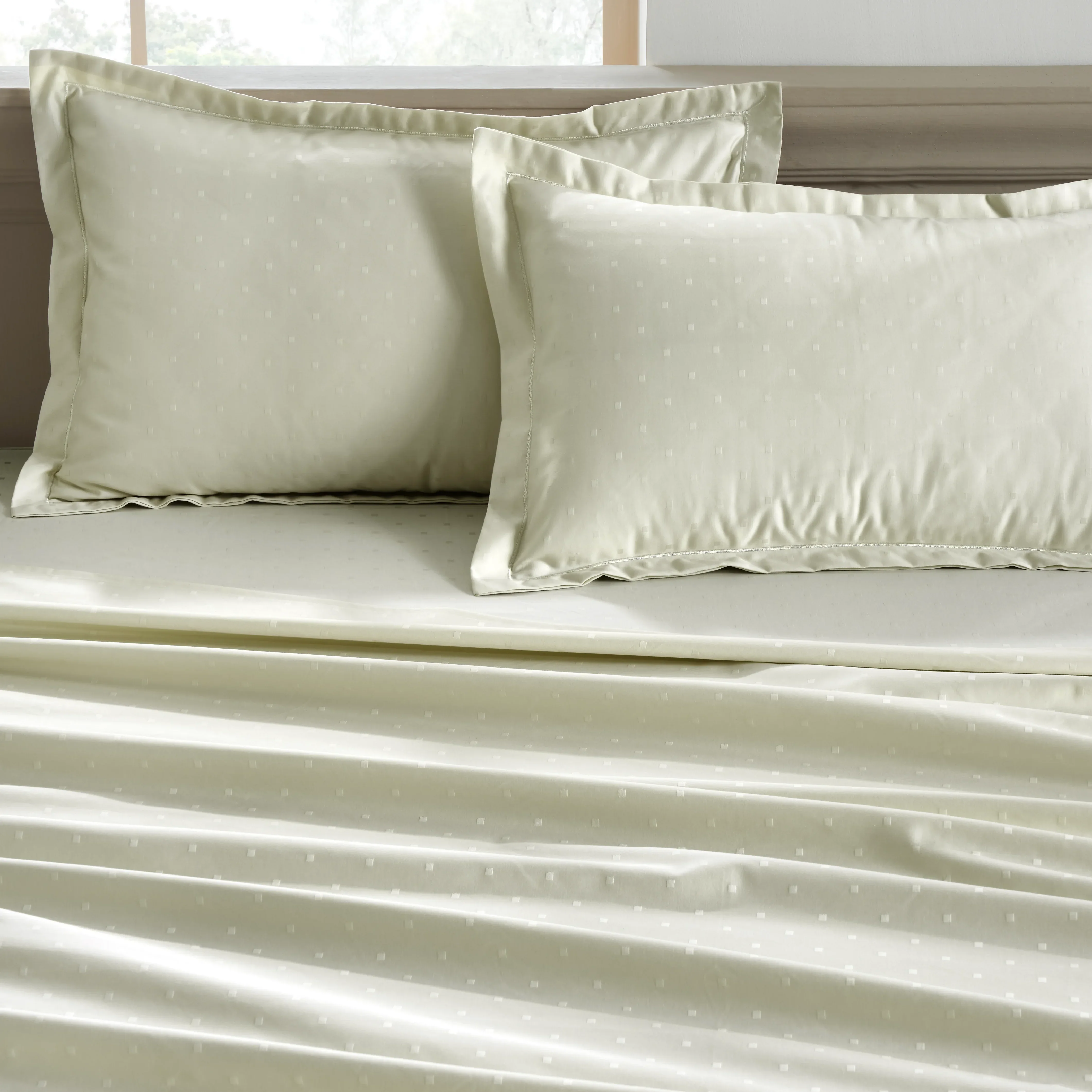 Ricaso | 1000TC Egyptian Cotton Swiss Dot Super Soft Fitted Sheet Set | Pillow Cover with Merrow Hem Treatment - Image 16