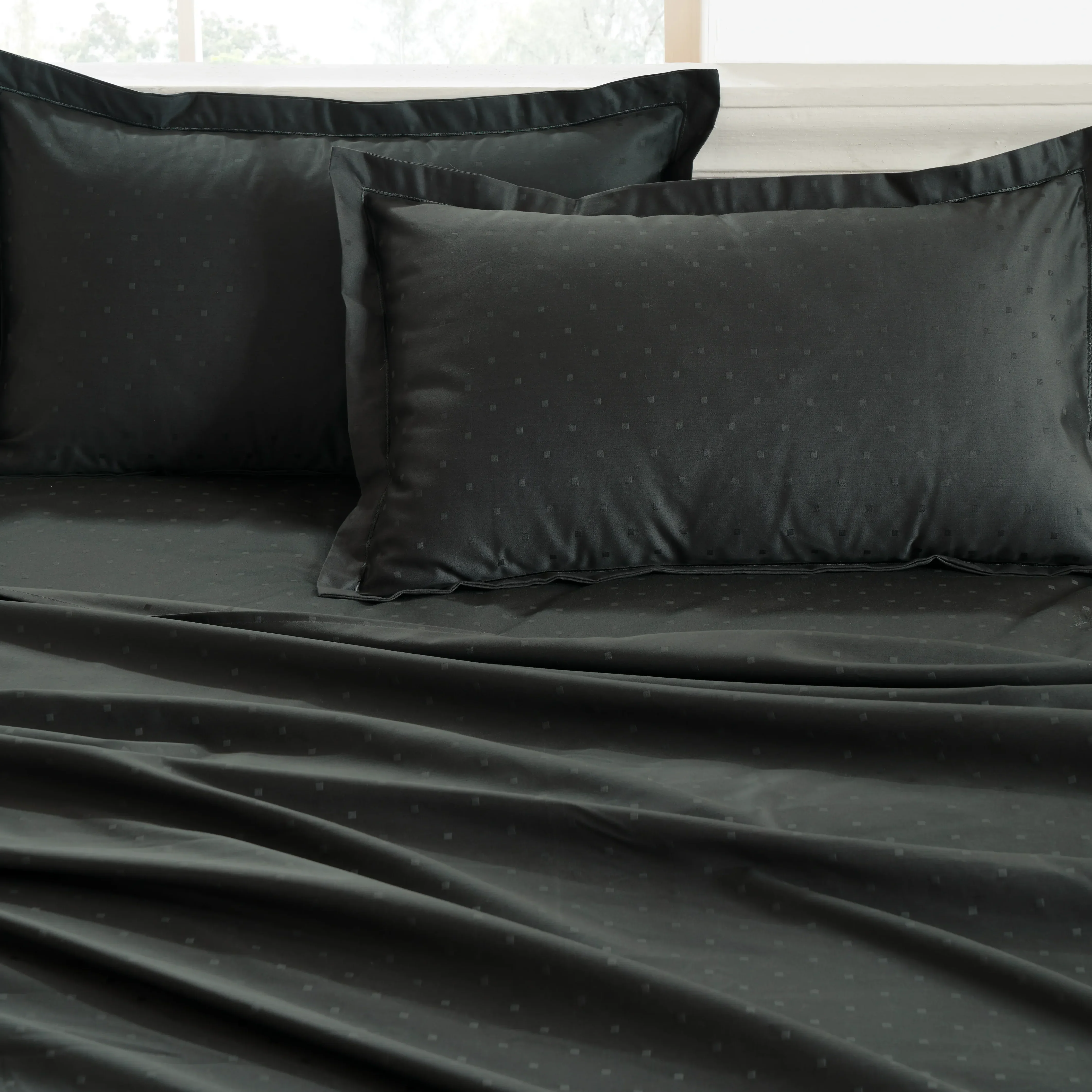 Ricaso | 1000TC Egyptian Cotton Swiss Dot Super Soft Fitted Sheet Set | Pillow Cover with Merrow Hem Treatment - Image 22