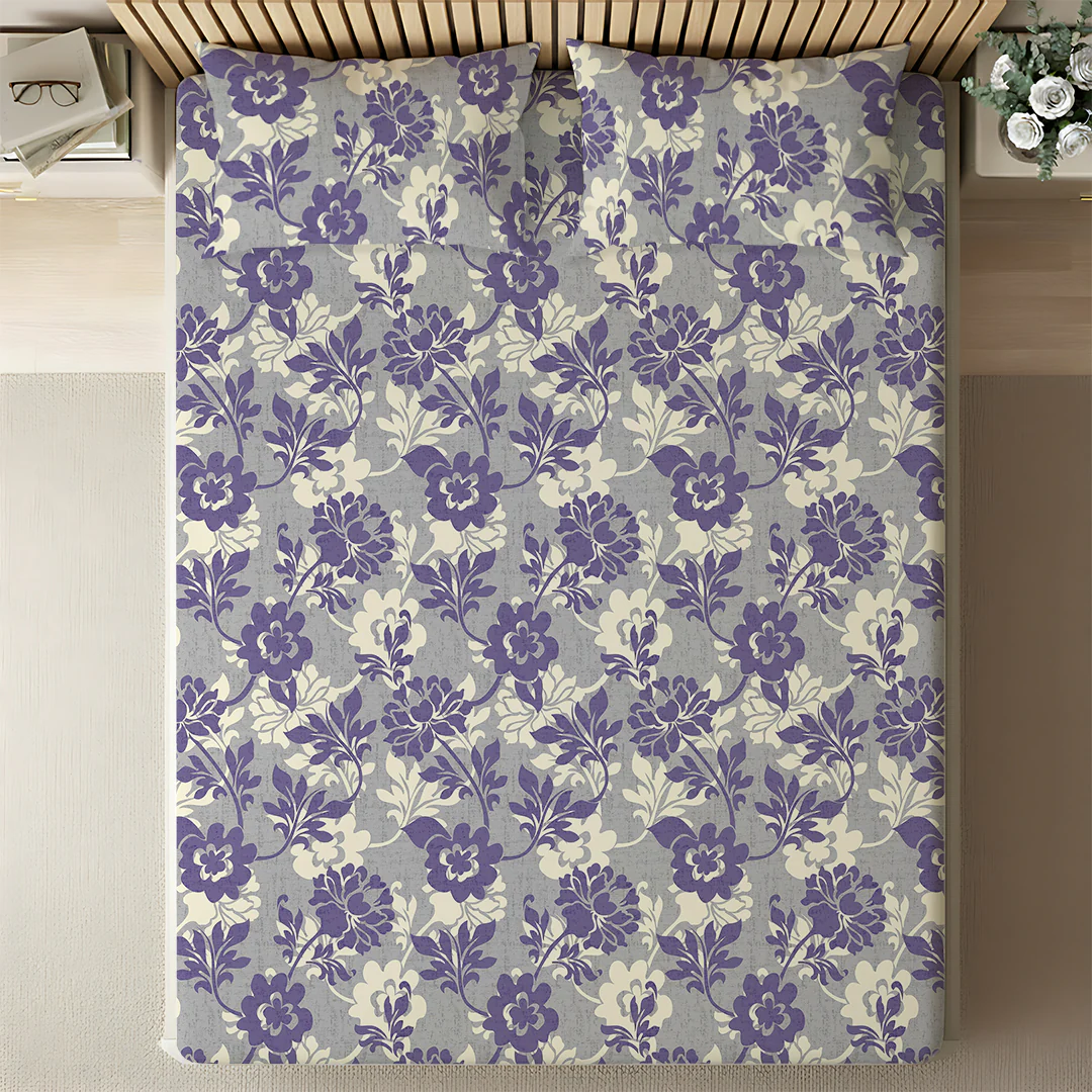 Serene Nest Printed Bedsheet Set - Image 147