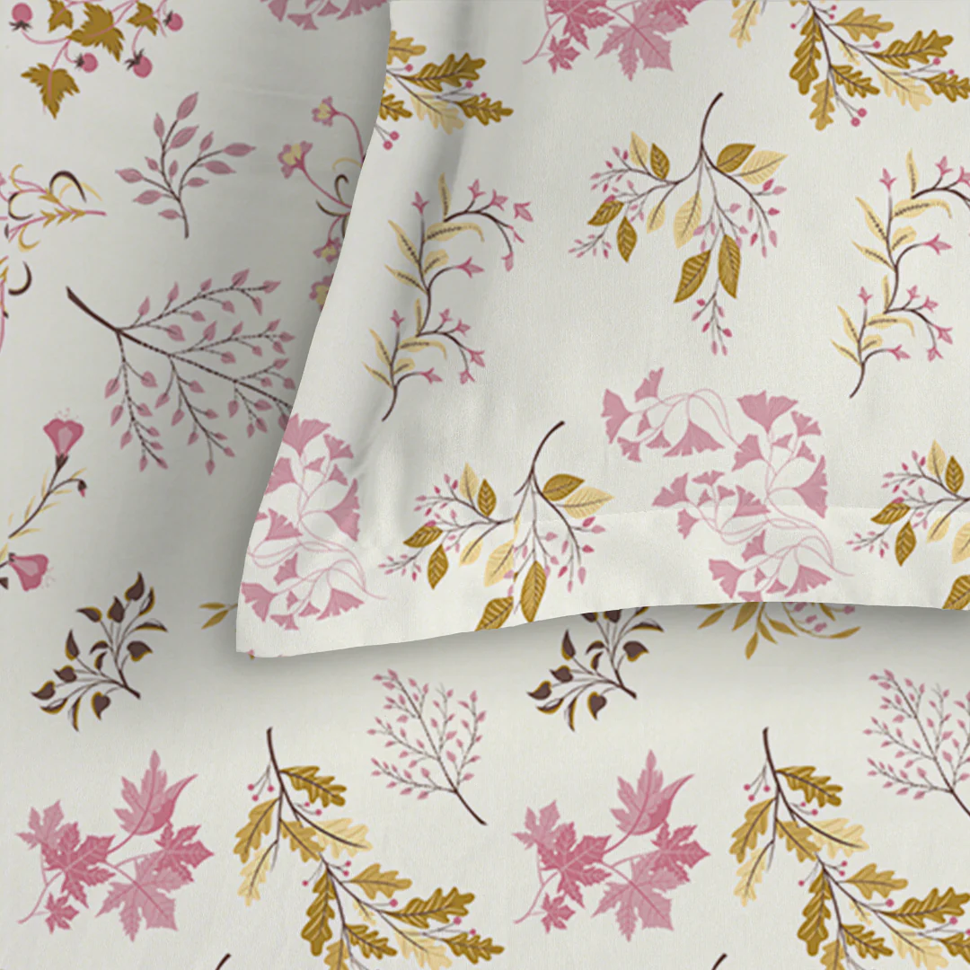 Serene Nest Printed Bedsheet Set - Image 23